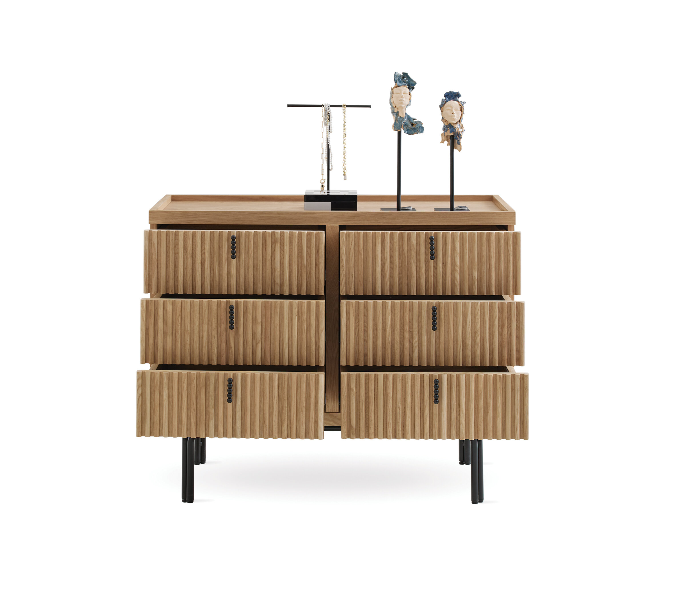 AUSTIN CHEST OF 6 DRAWERS OAK - Image 5