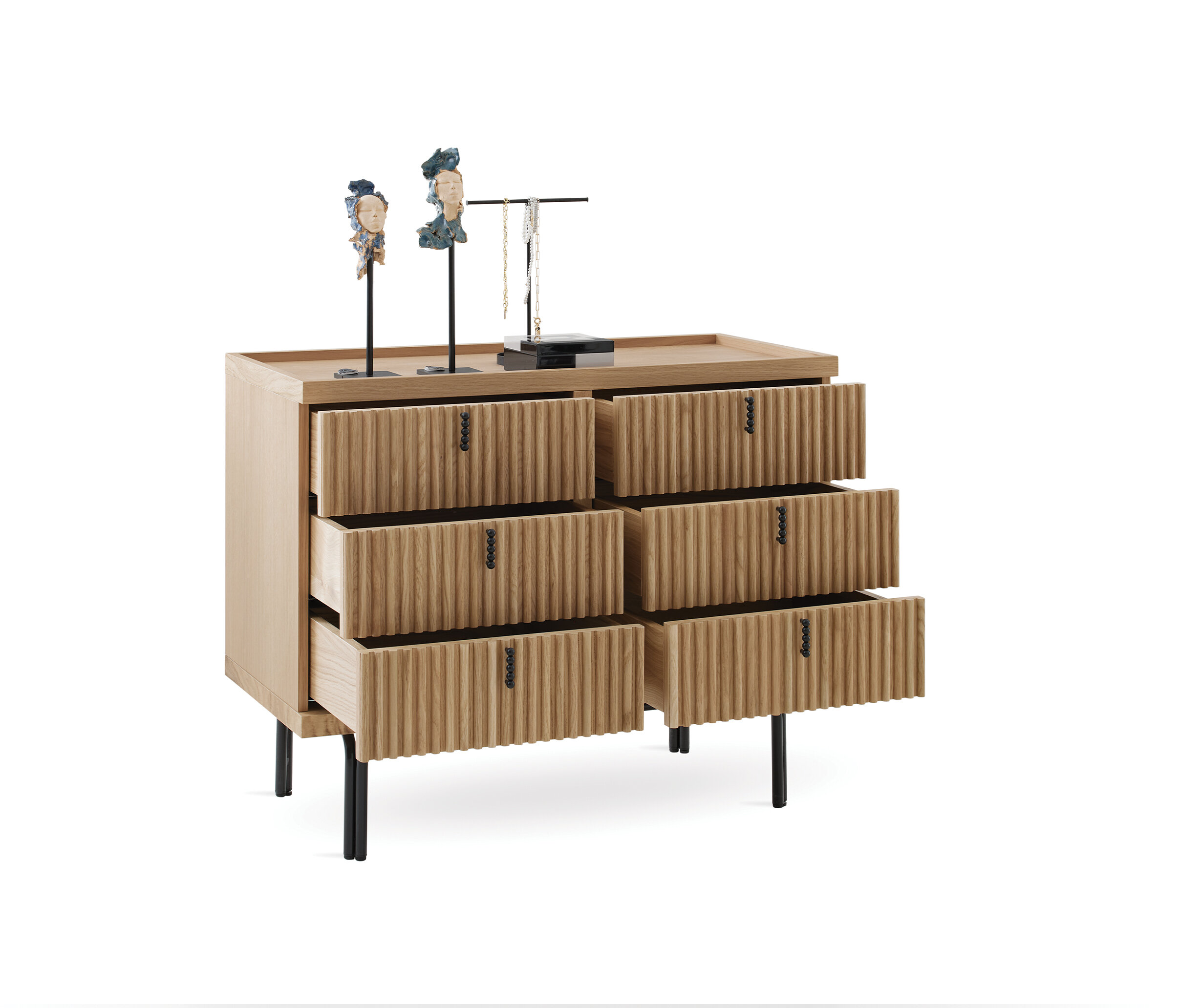 AUSTIN CHEST OF 6 DRAWERS OAK - Image 6