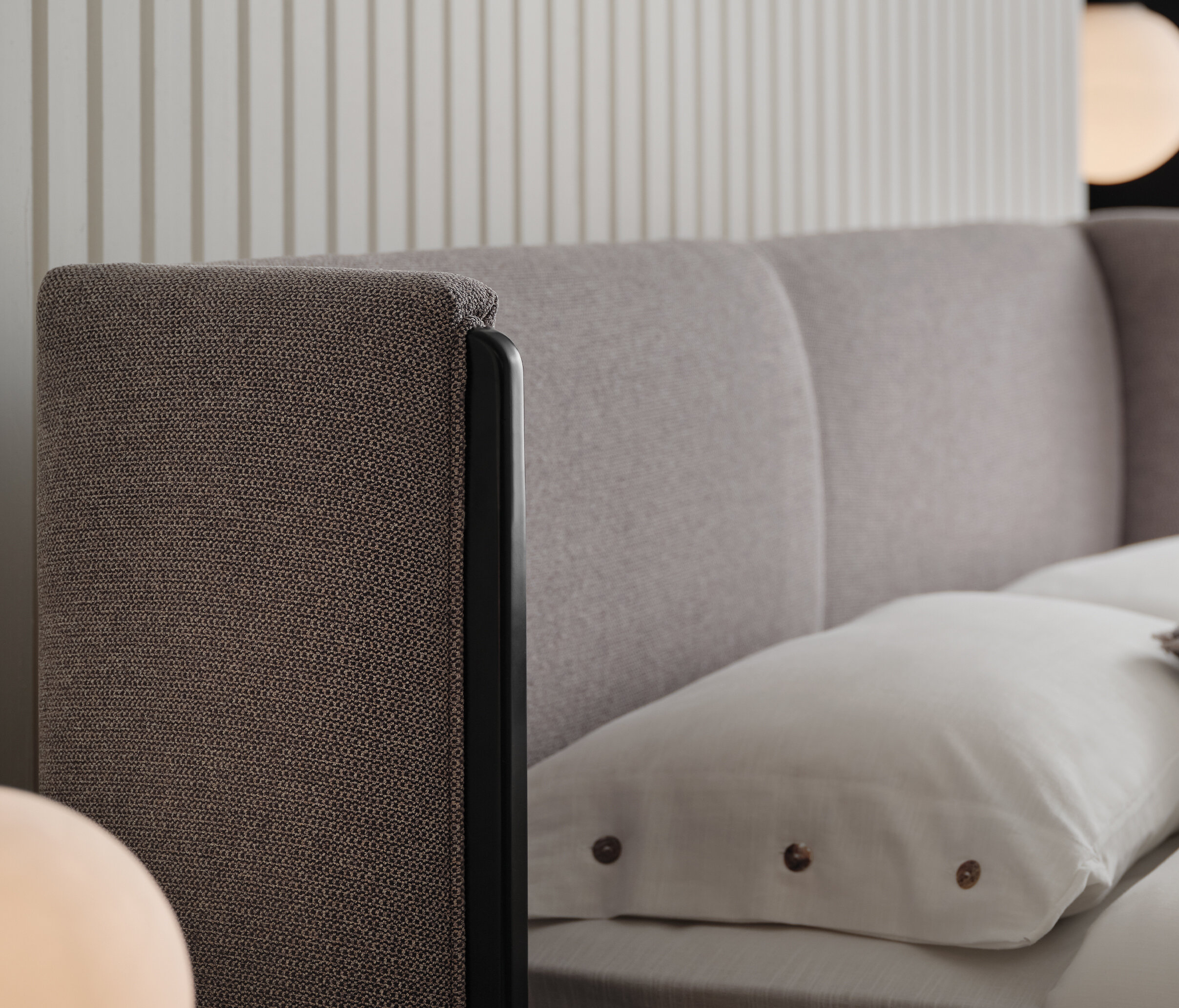 TUNIS BEDSTEAD W/ HEADBOARD 180X200 GK:17501 DARK GREY - Image 6