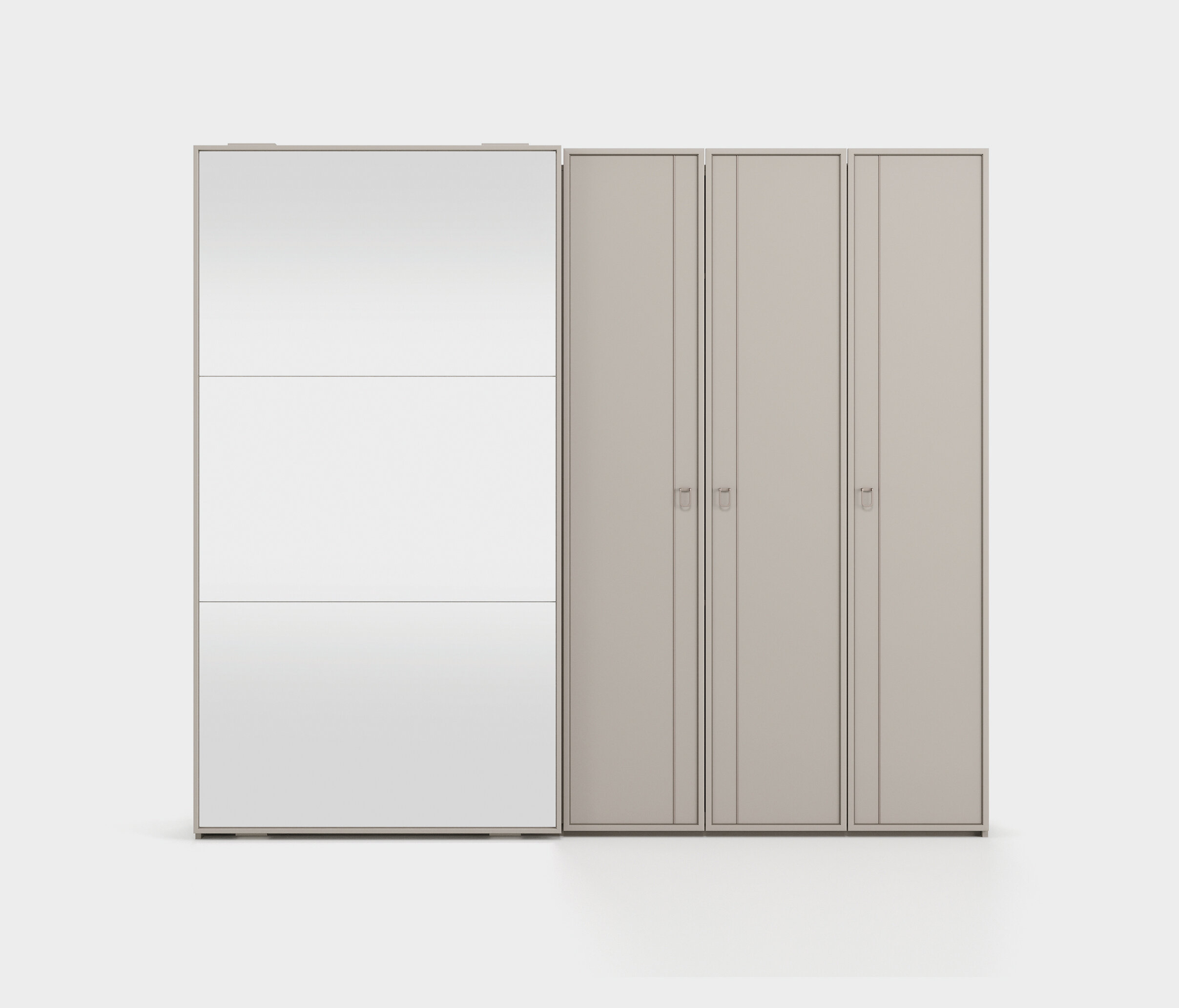 HERA 260 CM HYBRED DOOR WARDROBE - Image 5