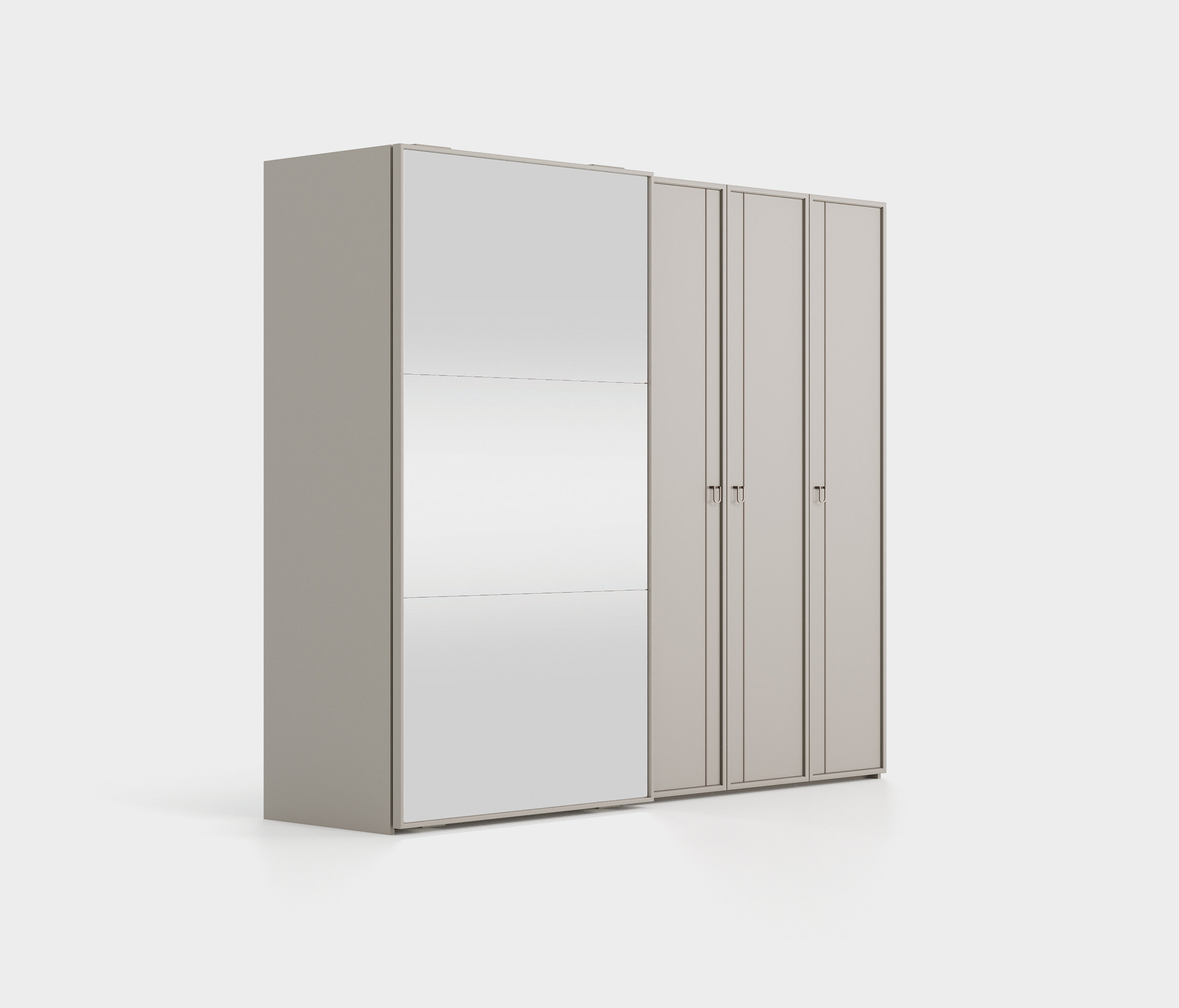 HERA 260 CM HYBRED DOOR WARDROBE - Image 2
