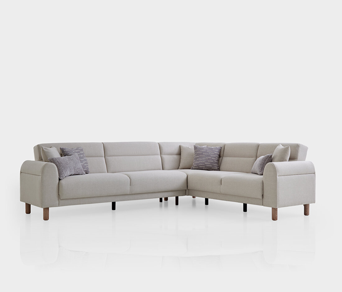 PALOMA CORNER SOFA BED RIGHT GK:55904 CREAM AR:301 - Image 8