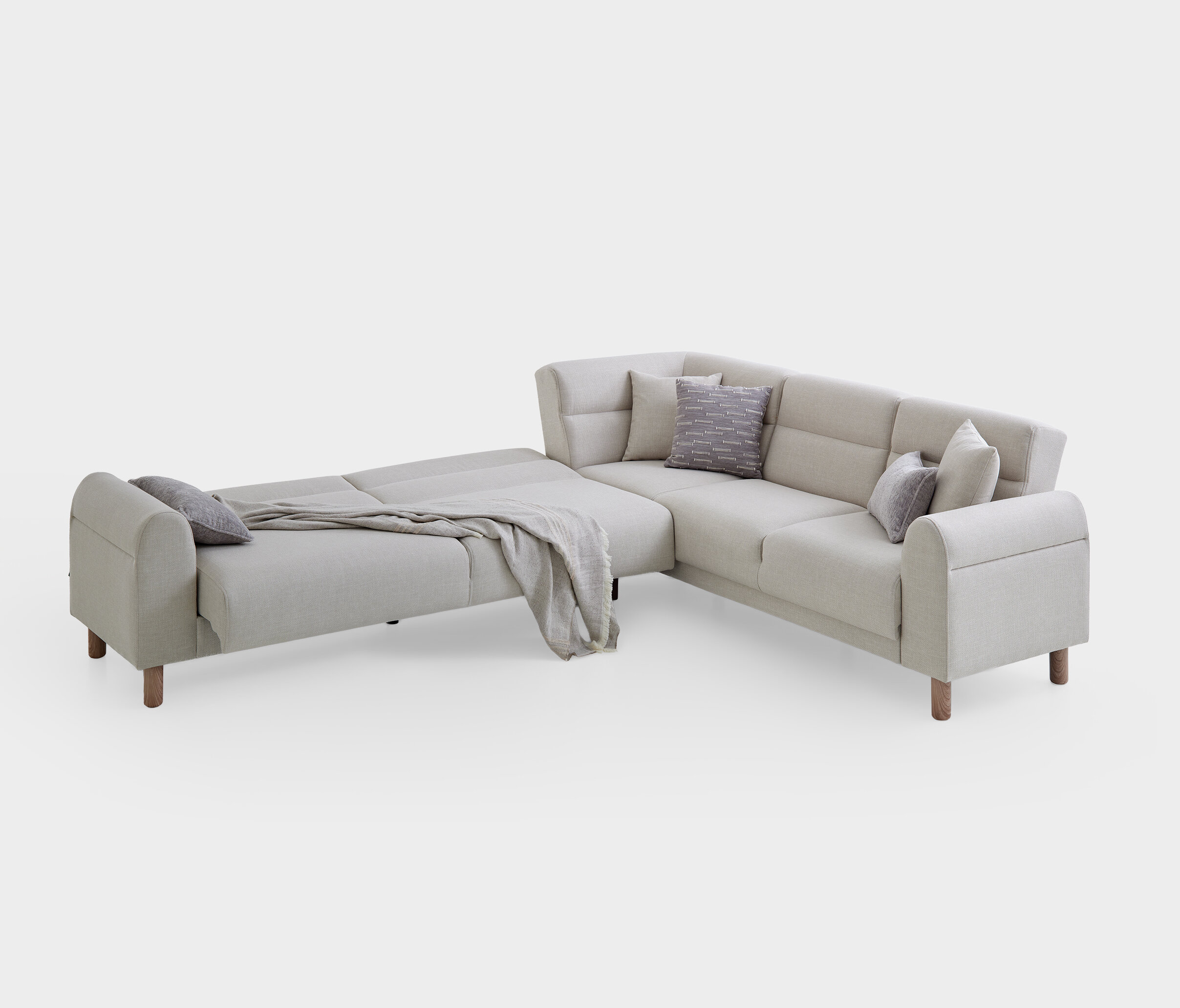PALOMA CORNER SOFA BED RIGHT GK:55904 CREAM AR:301 - Image 11