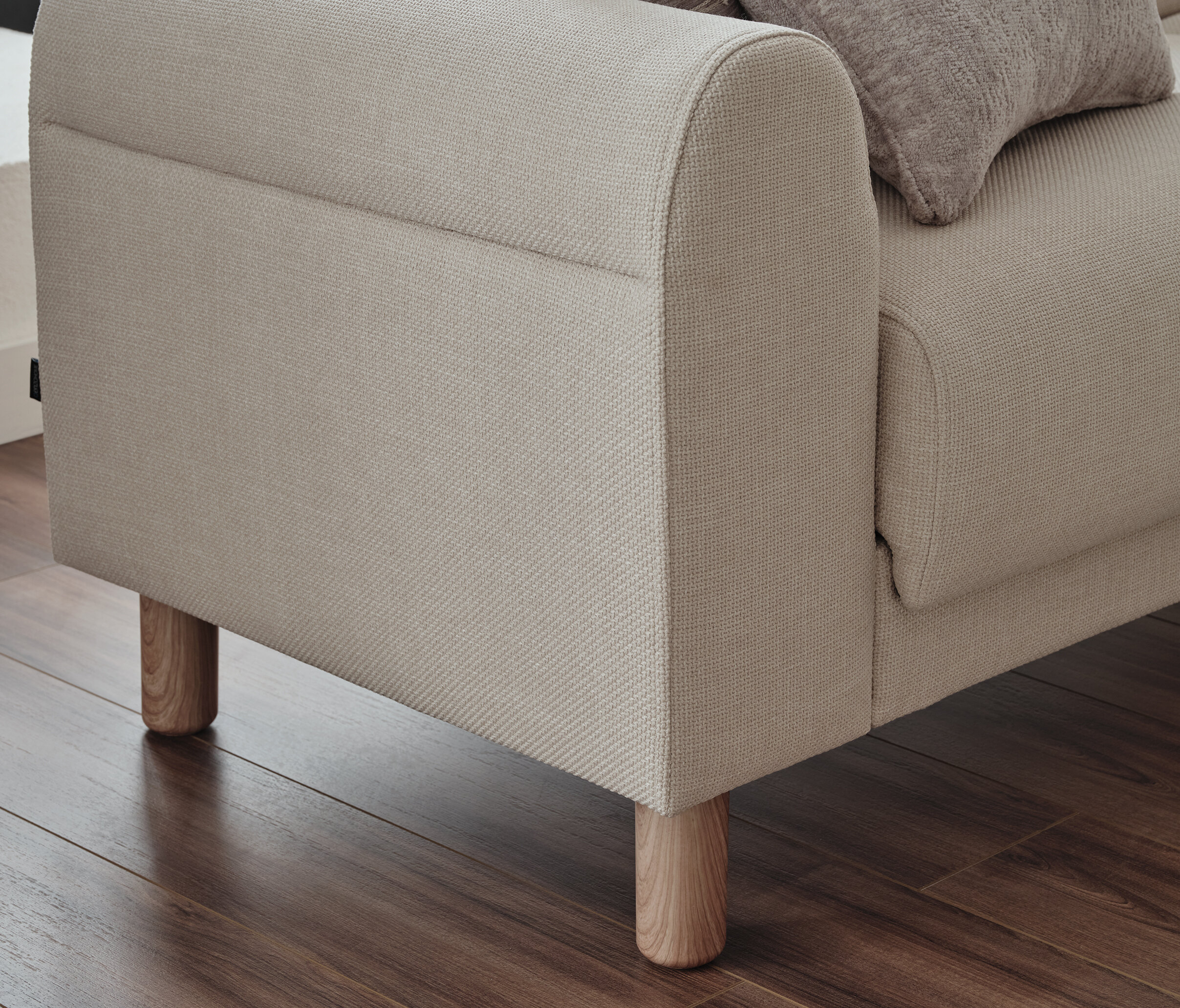 PALOMA CORNER SOFA BED RIGHT GK:55904 CREAM AR:301 - Image 5