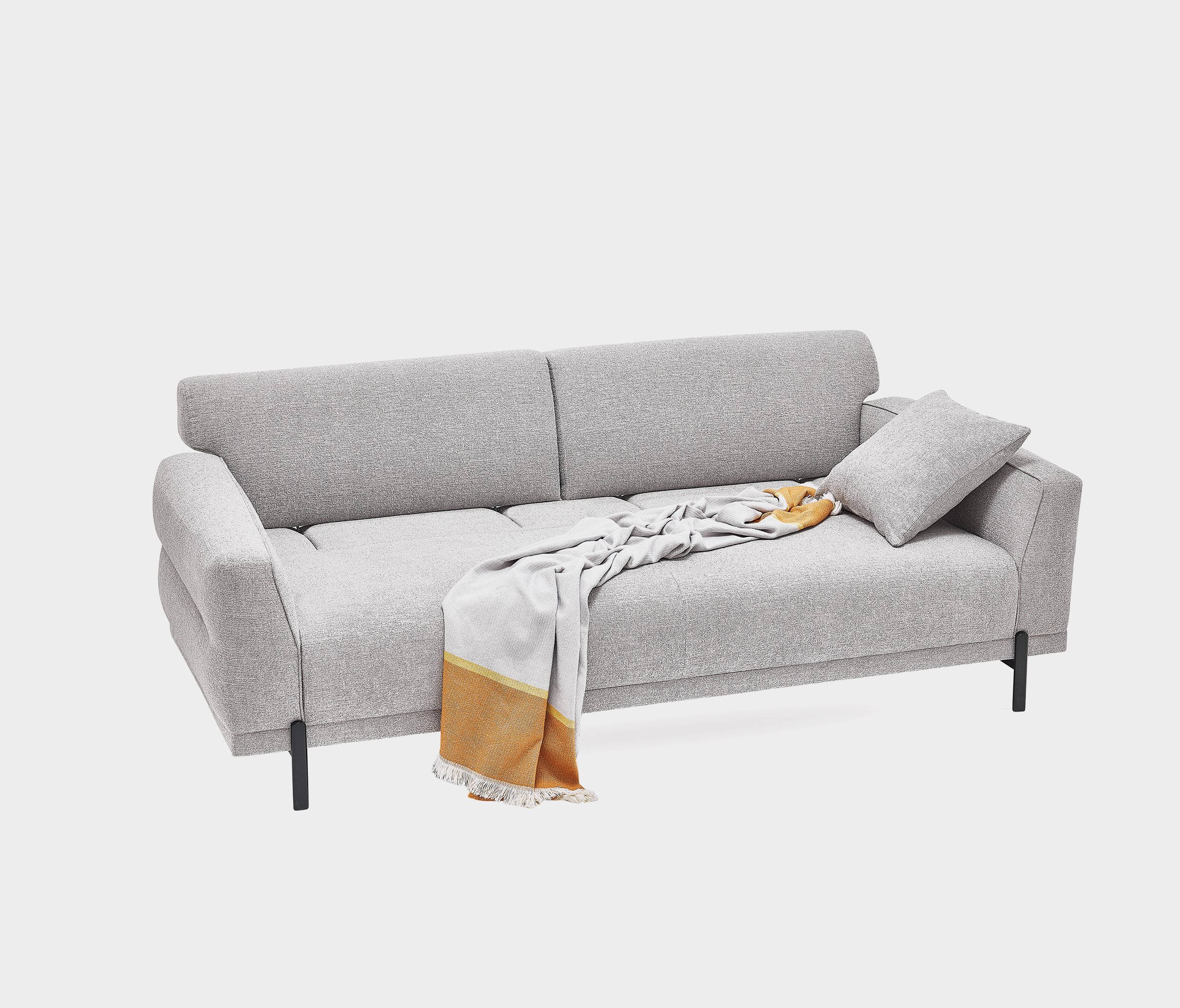 TERRA 3 SEATER SOFA BED 2237 K3 GK:16008 MIDDLE GRAY - Image 11
