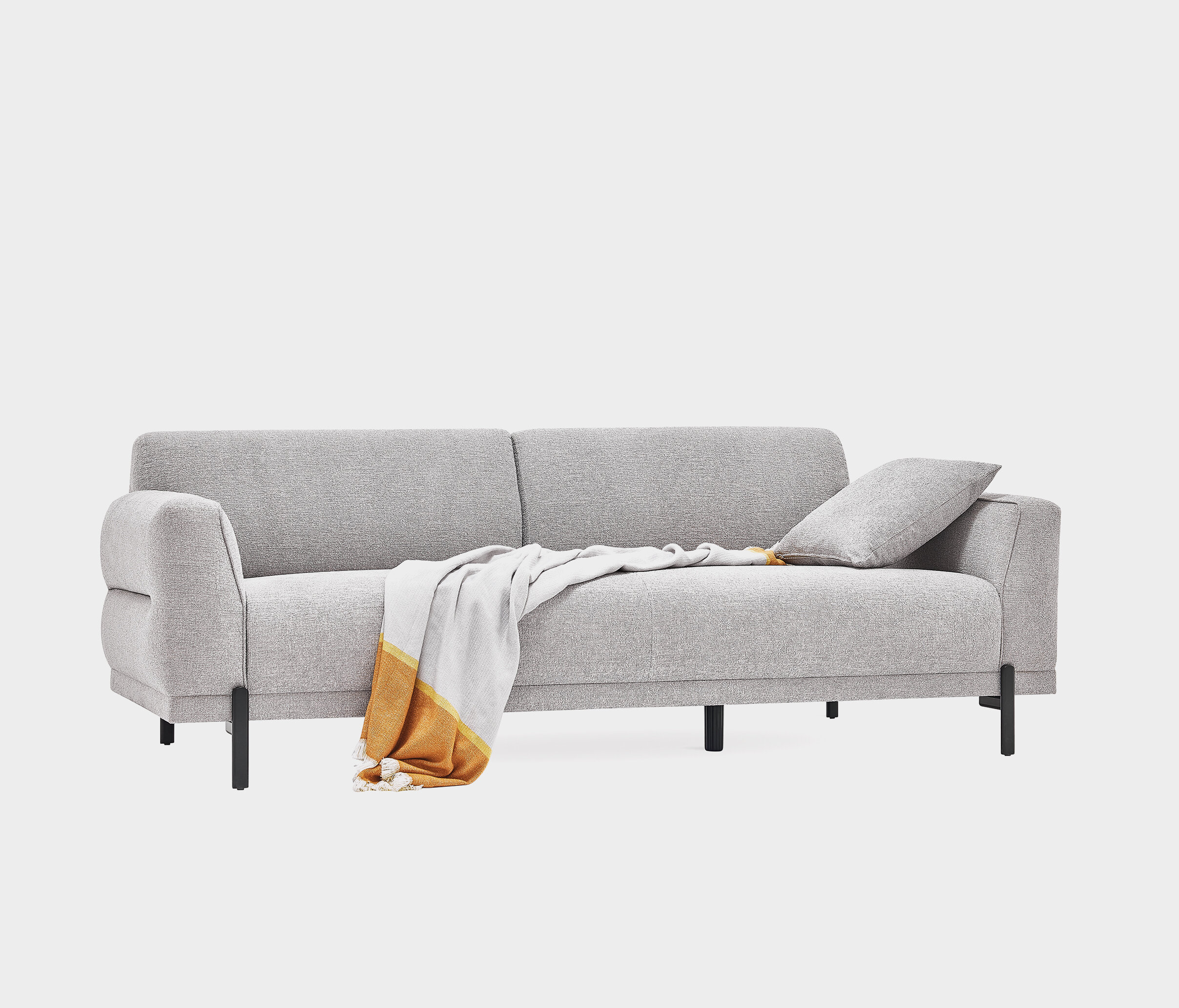 TERRA 3 SEATER SOFA BED 2237 K3 GK:16008 MIDDLE GRAY - Image 7