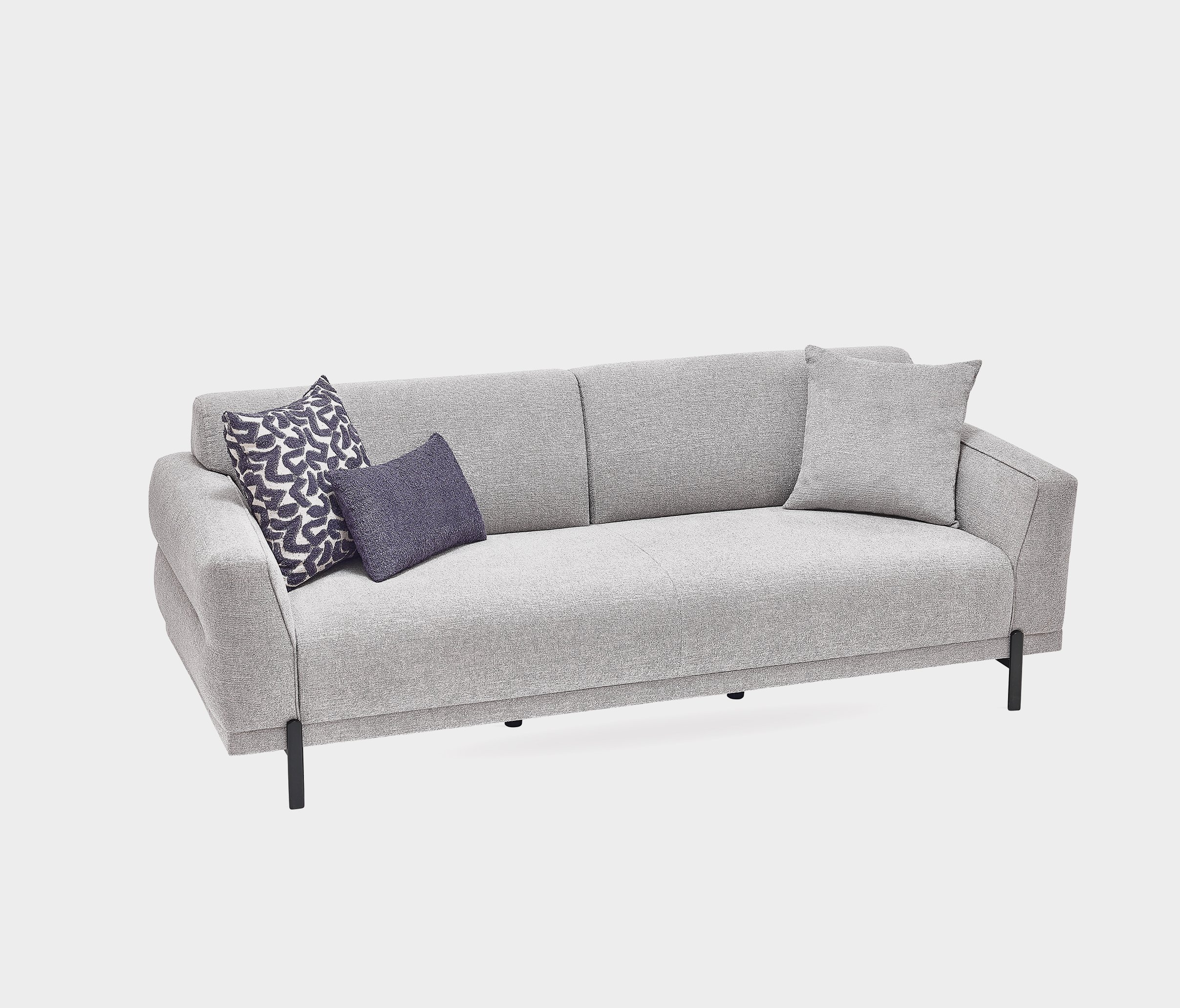 TERRA 3 SEATER SOFA BED 2237 K3 GK:16008 MIDDLE GRAY - Image 8