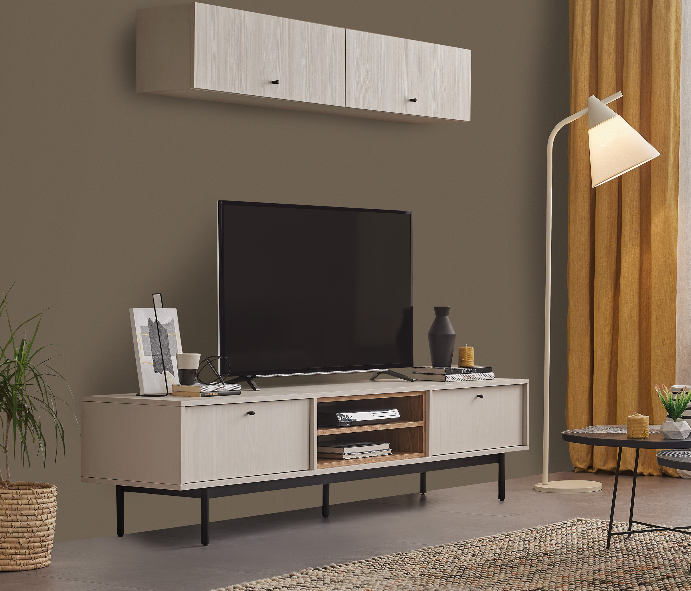 LORETO TV STAND WITH LEG 160 CM - Image 2