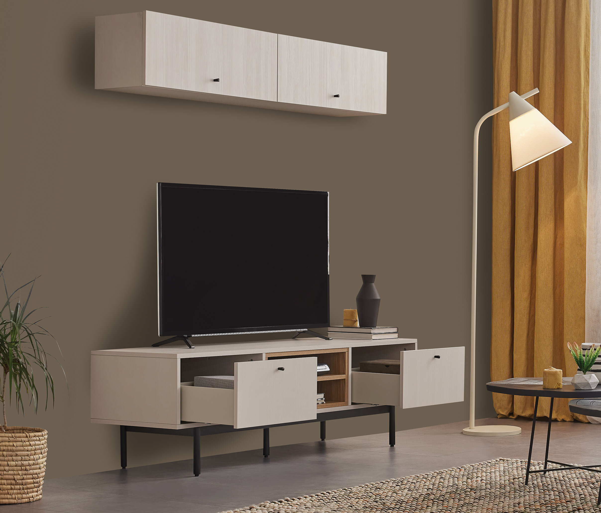 LORETO TV STAND WITH LEG 160 CM - Image 3