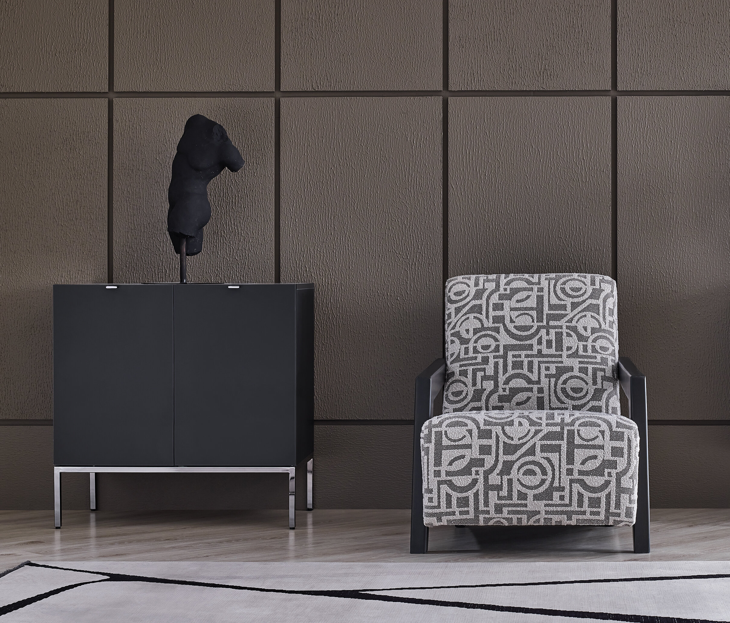 Legato 2 Doors Module 80 cm Black - Image 3