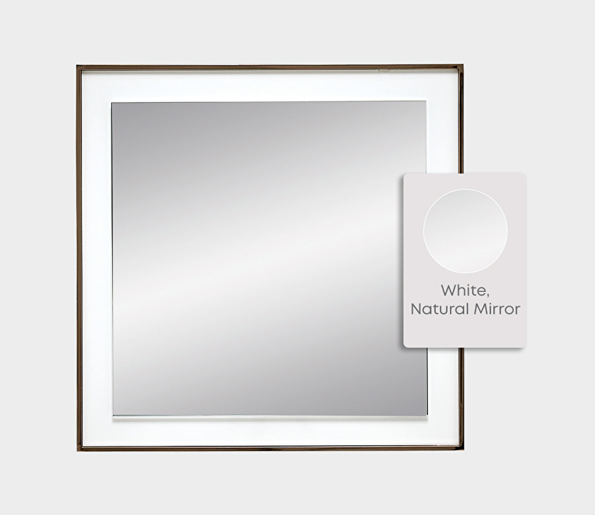 LEGATO SIDEBOARD- CHEST OF DRAWERS MIRROR - WHITE - Image 5
