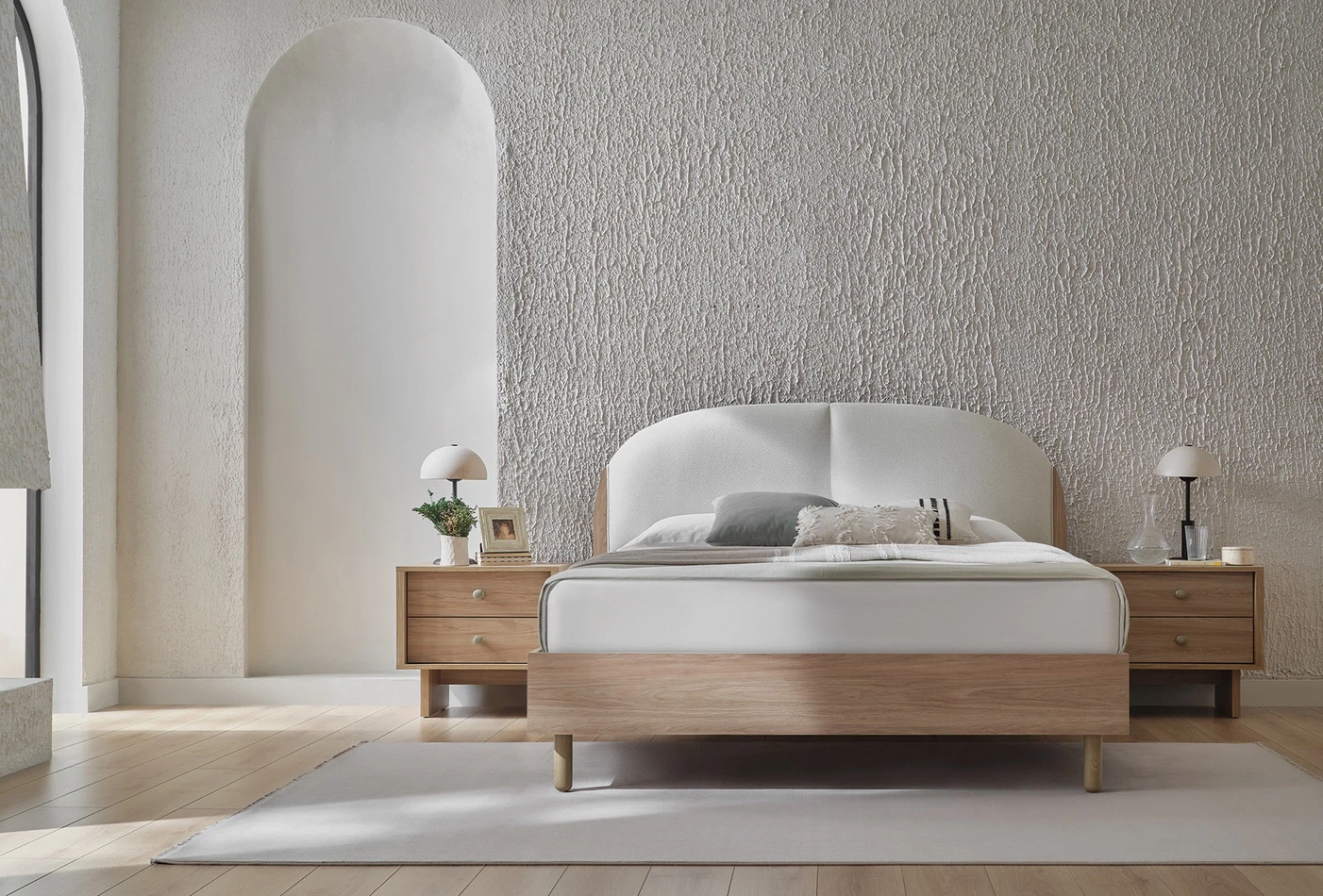 PERGE (160X200) BEDSTEAD WITH HEADBOARD - Image 2