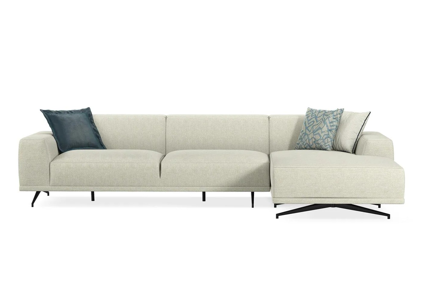 Giorno L Corner Sofa - Right Hand Facing - 2045 - K1 - 22405 Ecru