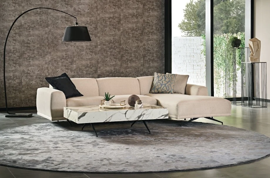 Giorno L Corner Sofa - Right Hand Facing - 2045 - K1 - 22405 Ecru - Image 2
