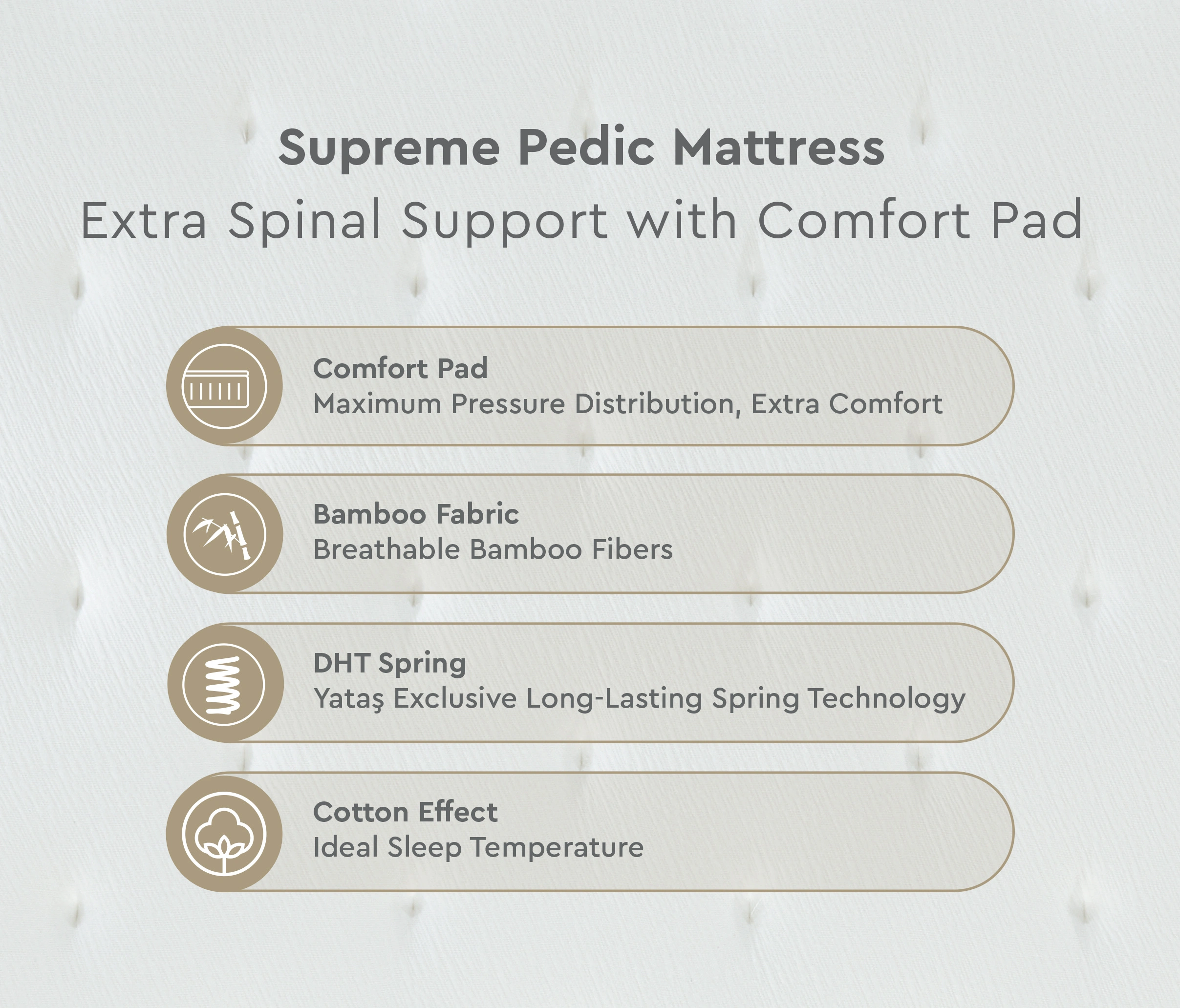 180X200 EU SUPREME PEDIC SPRING MATTRESS - Image 7