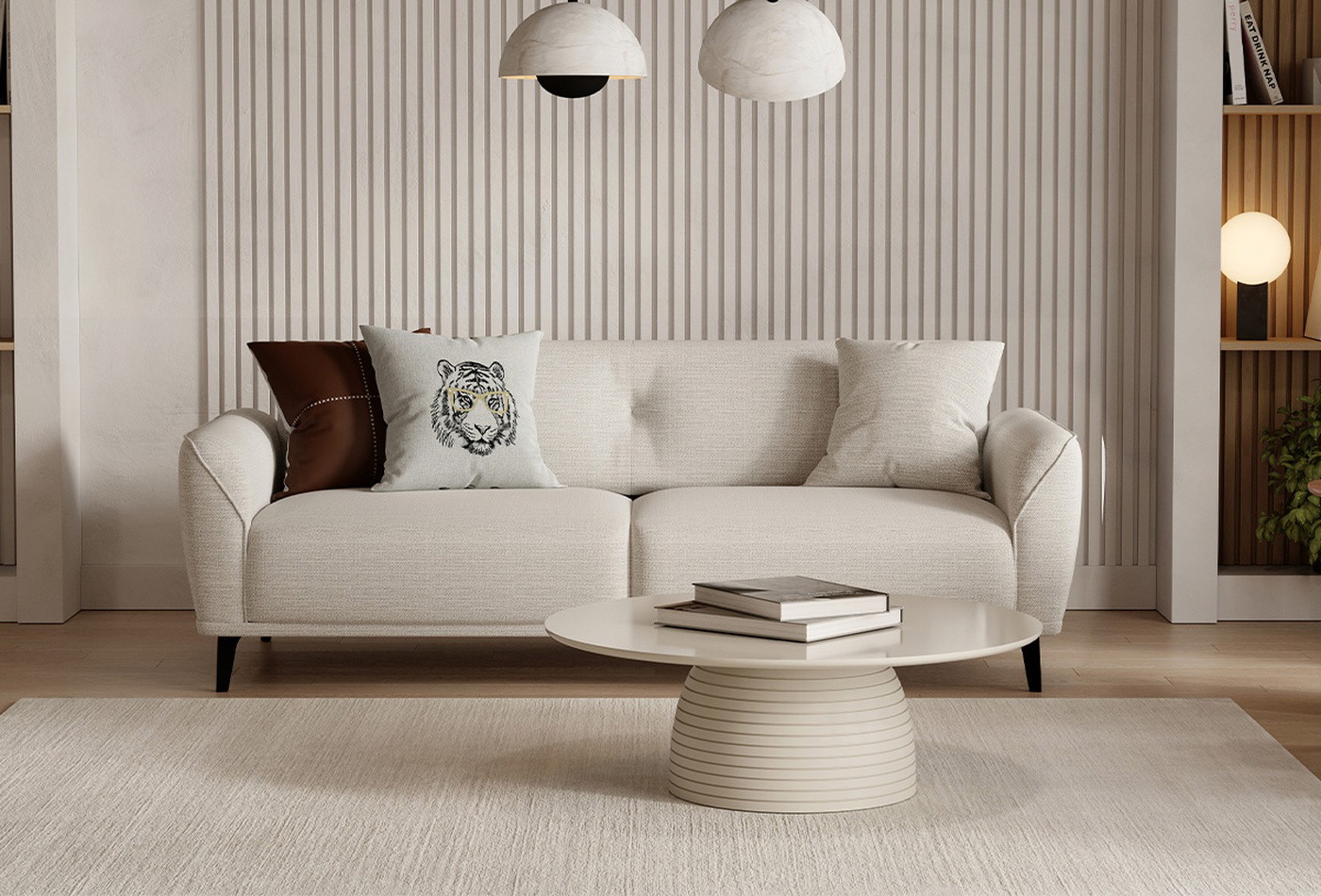 CANTE 2 SEAT SOFA GK:14205 LIGHT GRAY AR:317