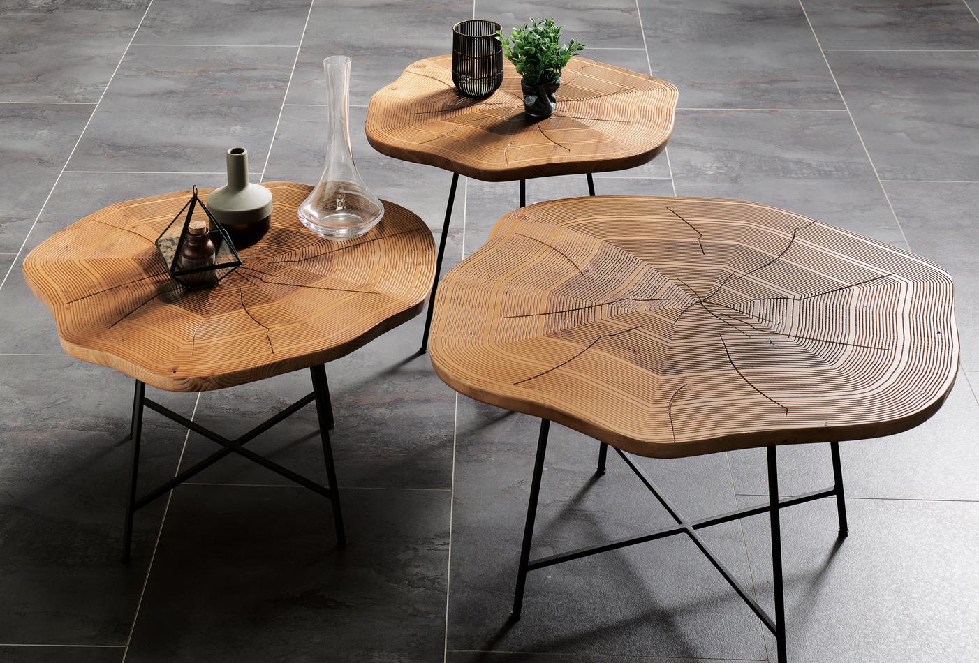Woody Side Coffee Table Small Walnut - Image 3