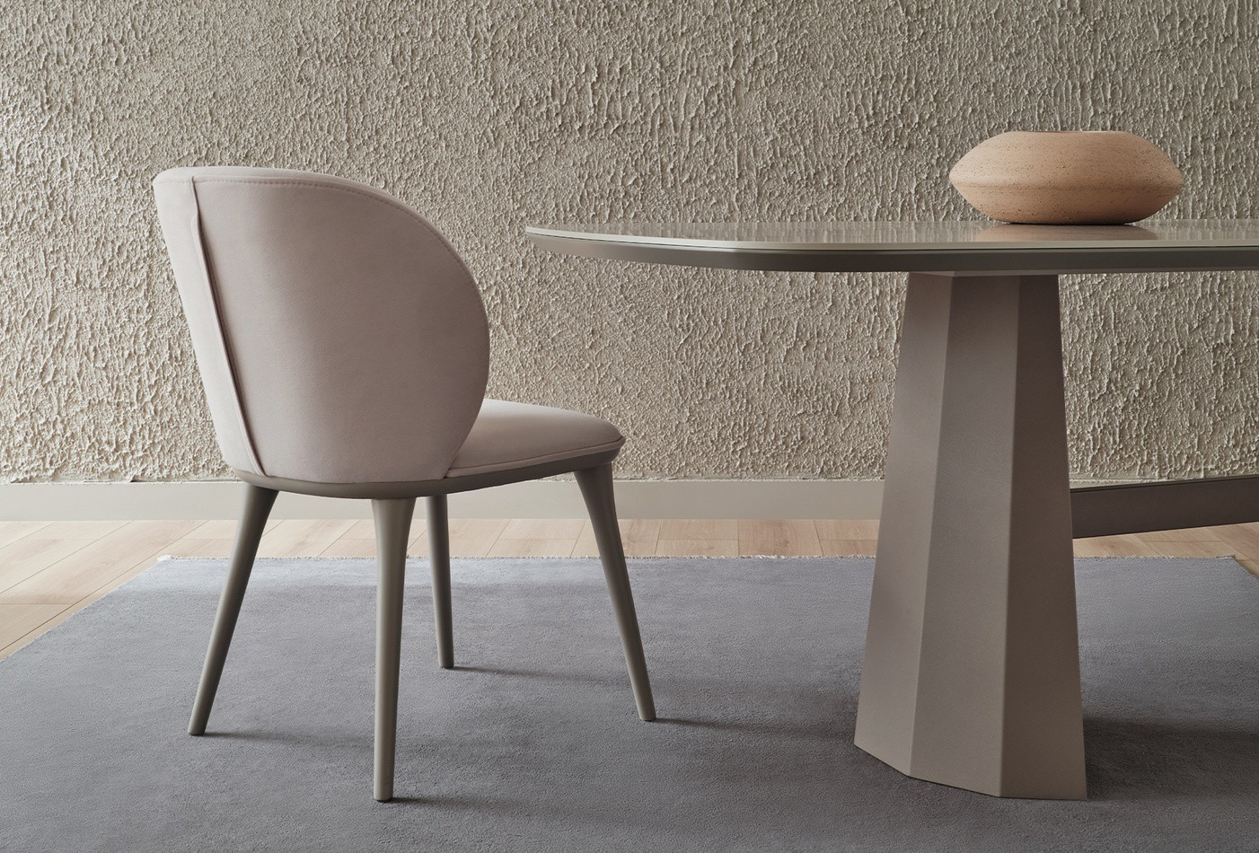 HERA NON-EXTENDABLE DINING TABLE-METAL LEG - Image 3