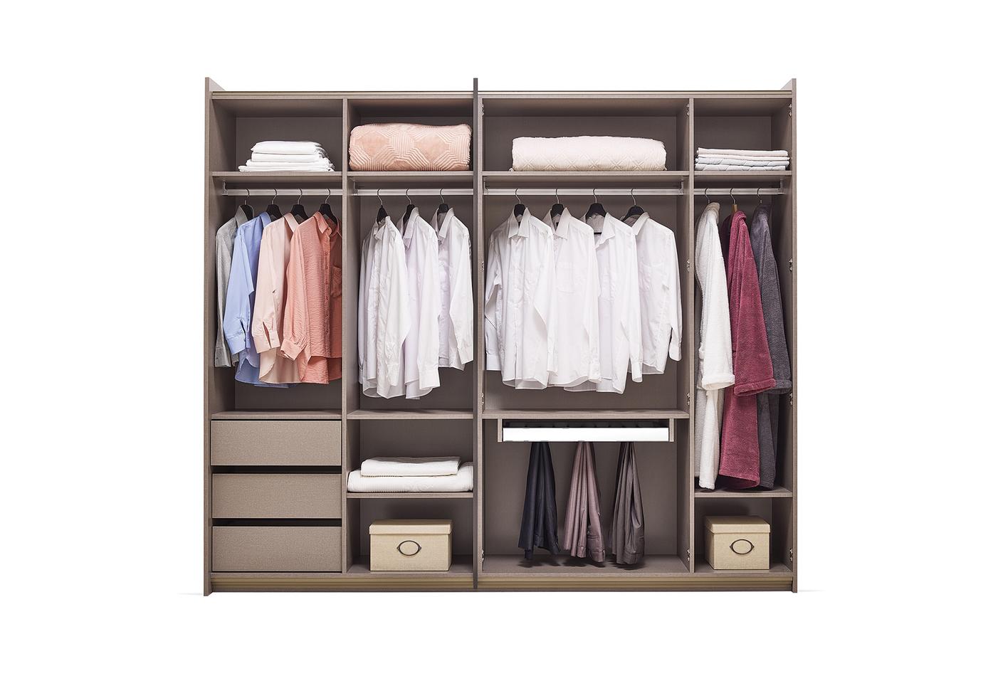 BERTA 260 CM HYBRED DOOR WARDROBE - Image 3