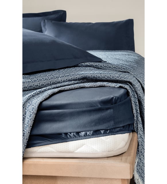 Queen Size Marita Pique Set - Navy - Image 3