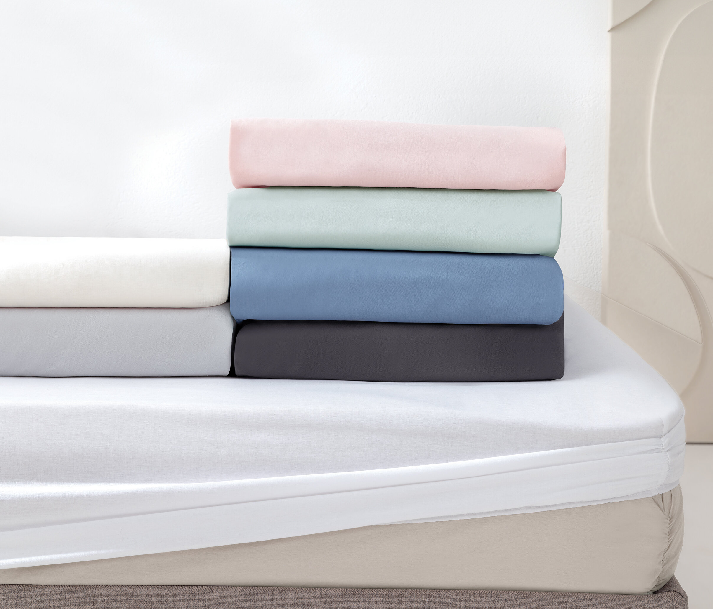 100x200 Noah Fitted Sheet - ?ndigo - Image 3