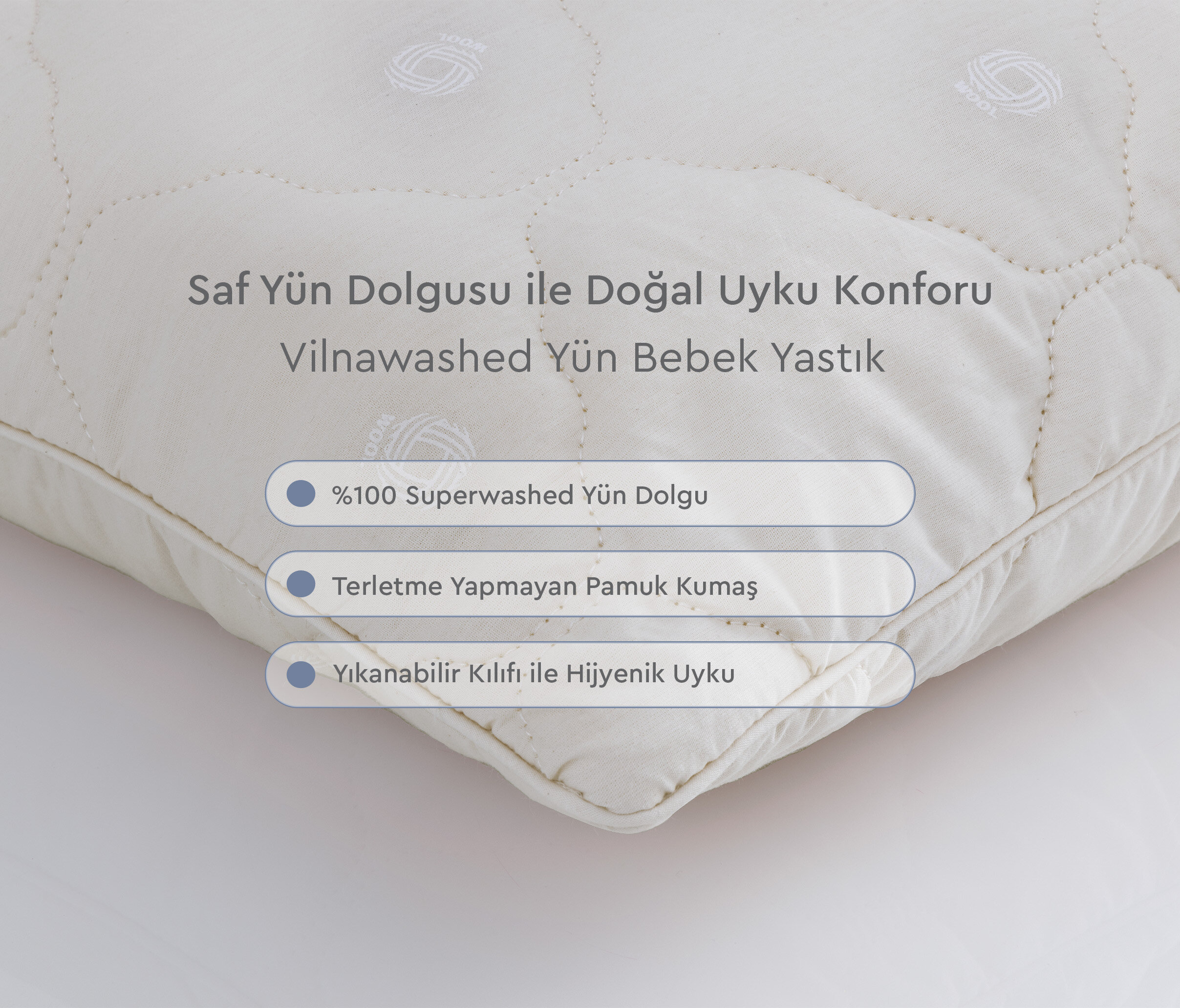 Superwashed Wool Baby Pillow 35x45 - Image 3
