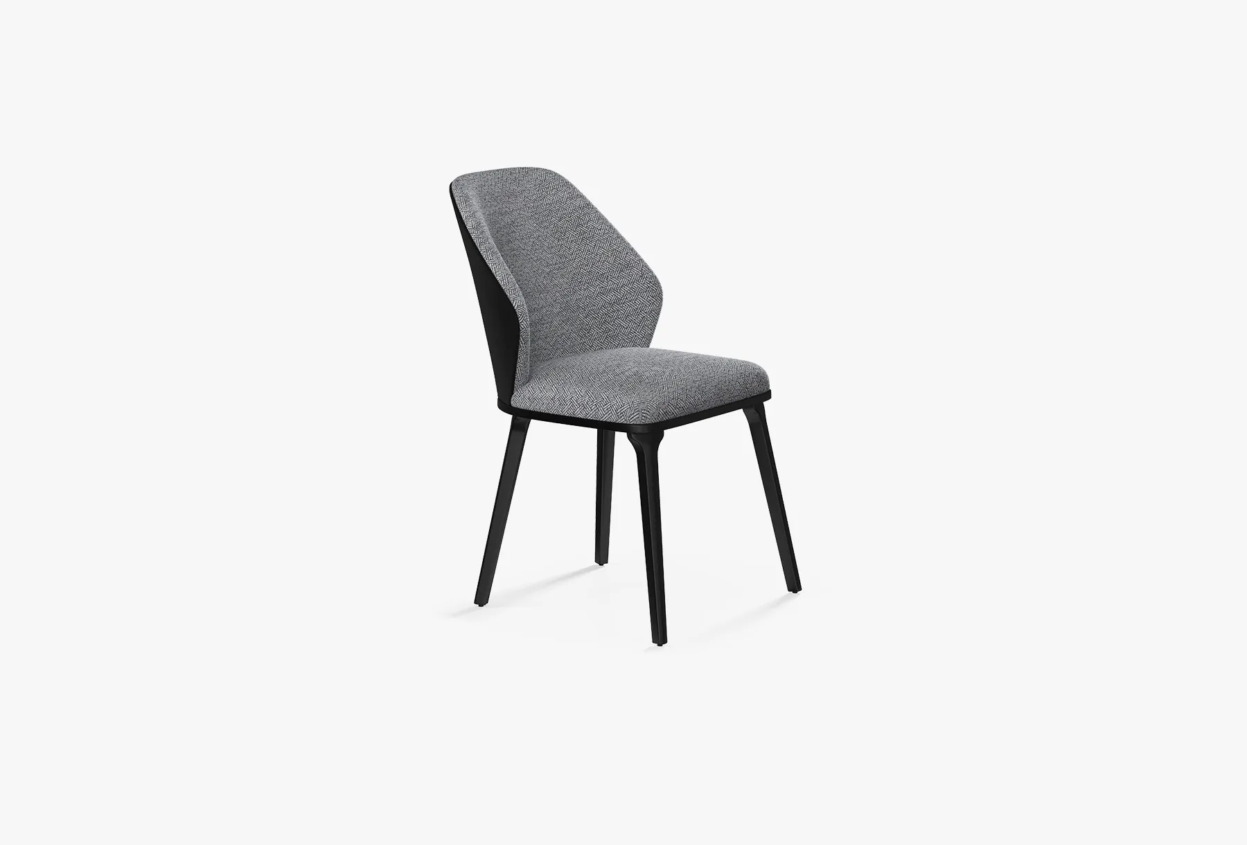 Giorno Chair - (154) Santa Glory 625 Gray (exterior) - Mystery Gray 03 (195 std) (interior)