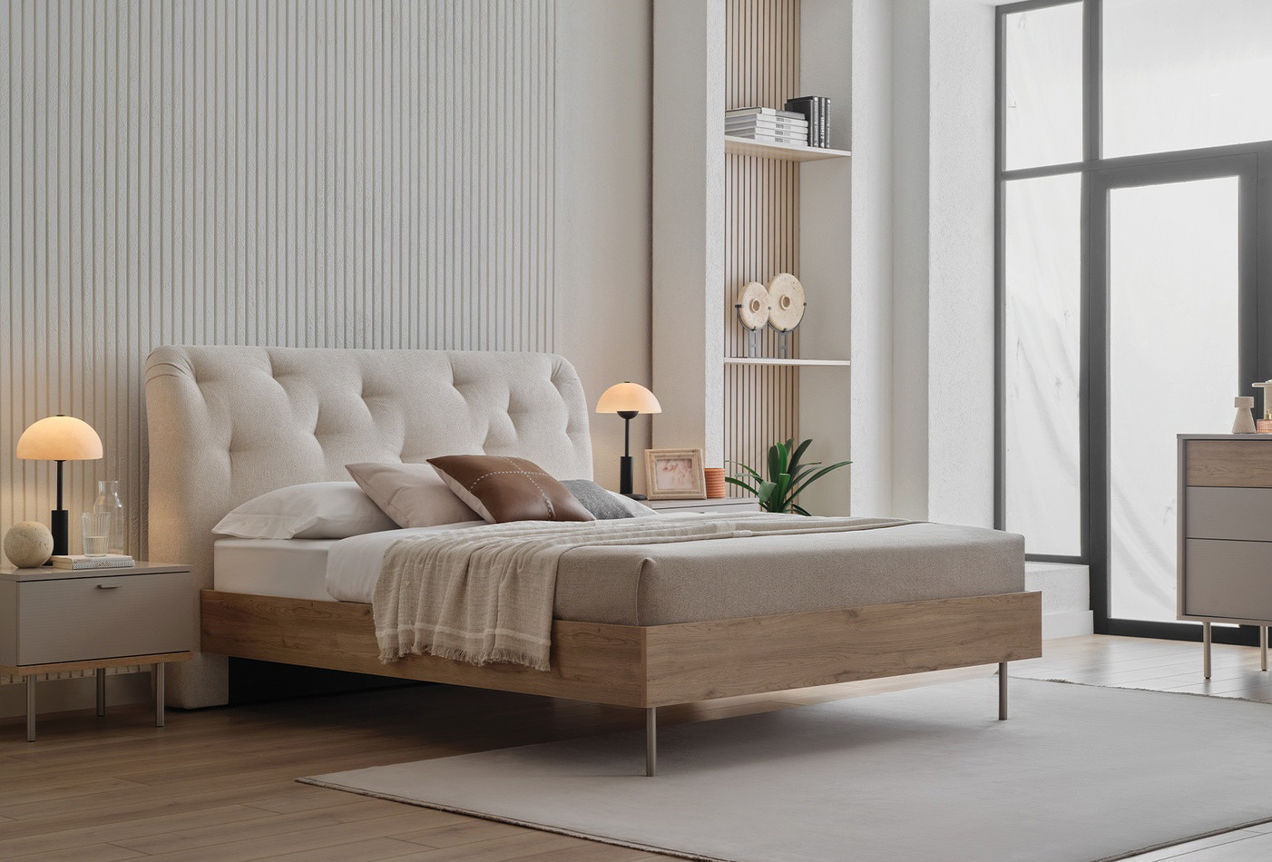 CANTE (160X200) BEDSTEAD WITH HEADBOARD - Image 2