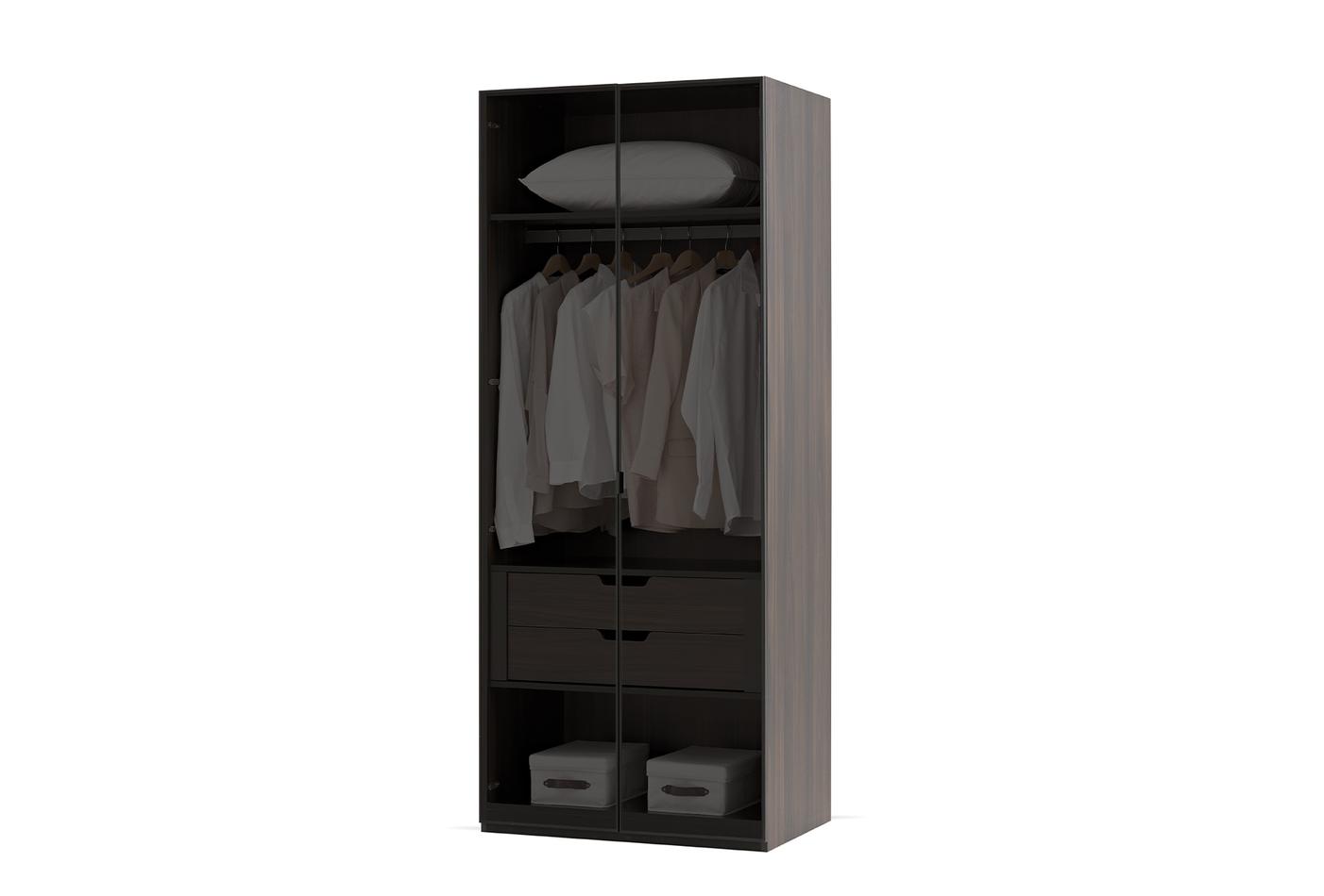 PARMA 2 DOORS GLASS WARDROBE - Image 2