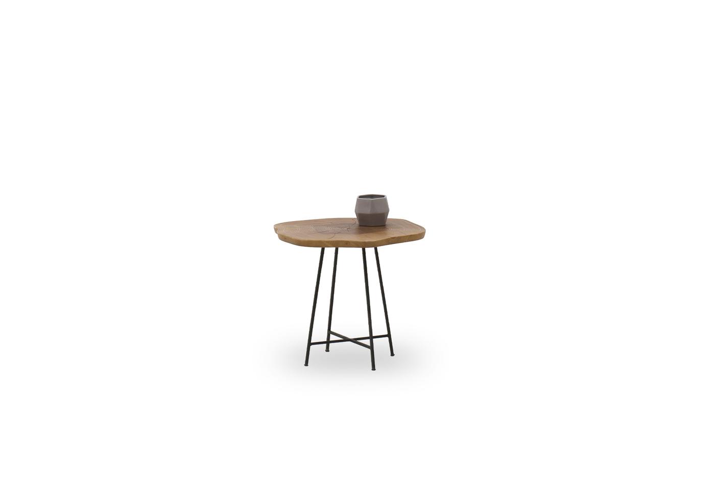 Woody Side Coffee Table Small Walnut - Image 4