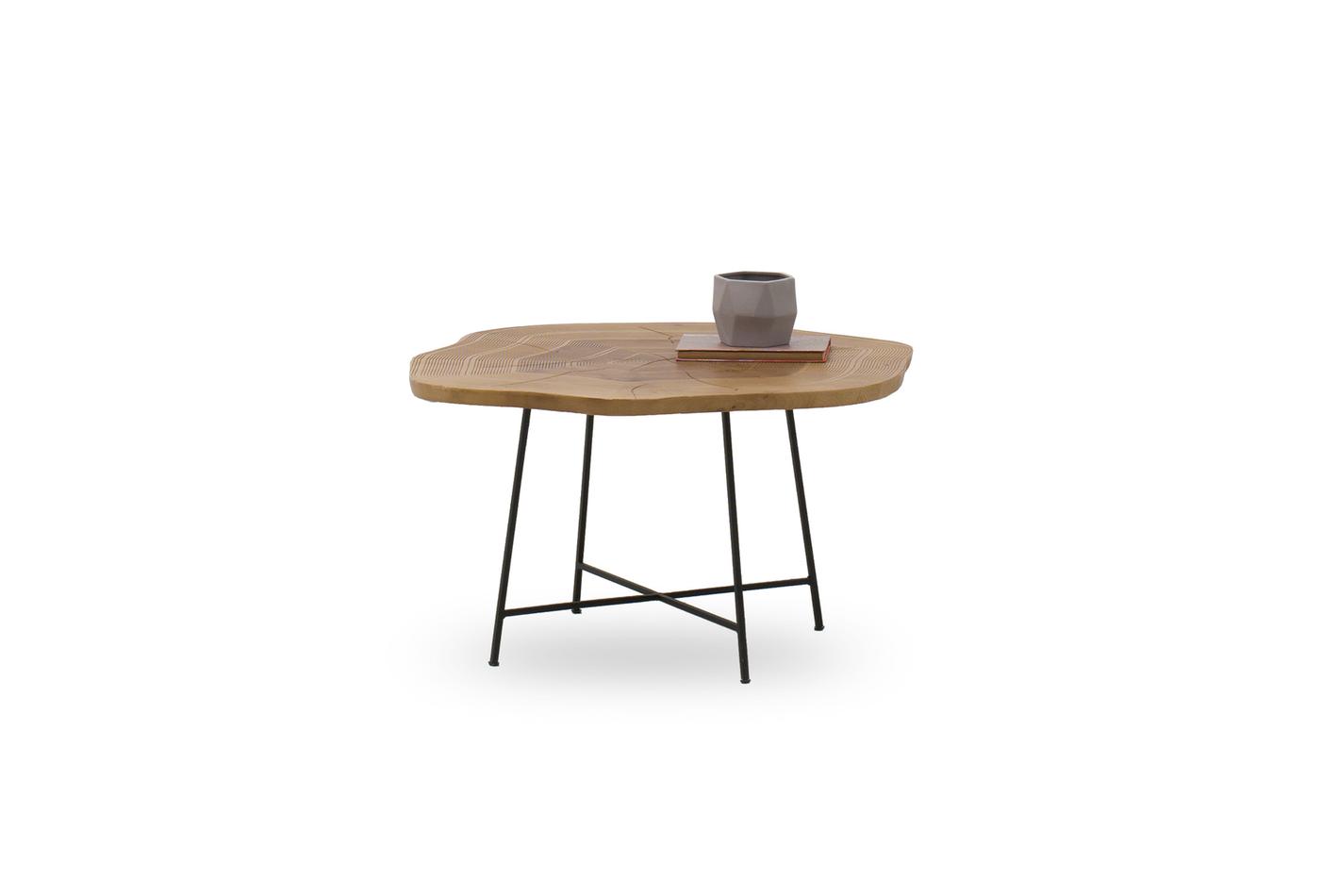 Woody Side Coffee Table Large Walnut - Image 4