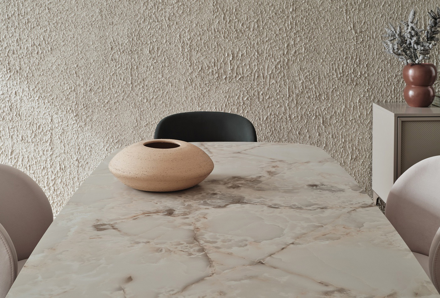 HERA NON-EXTENDABLE DINING TABLE-METAL LEG - Image 4