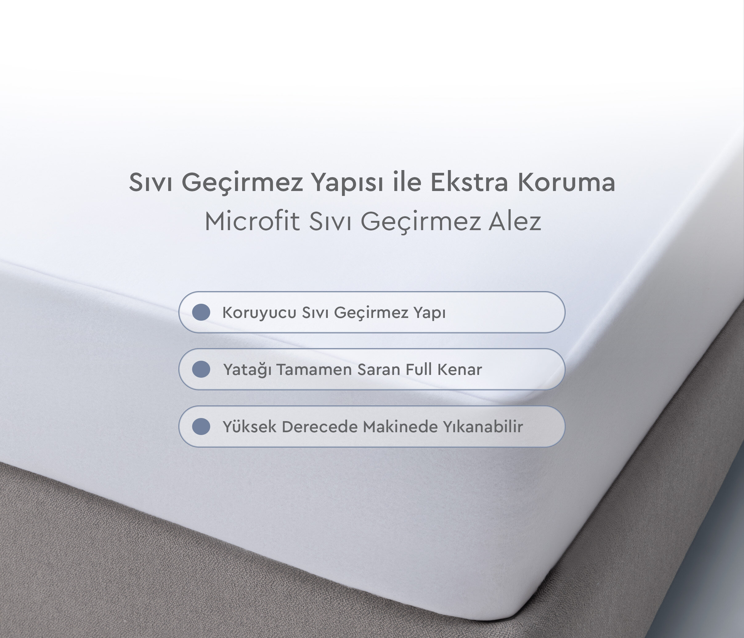 080X190 Microfit Fitted Mattress Protector - Image 4