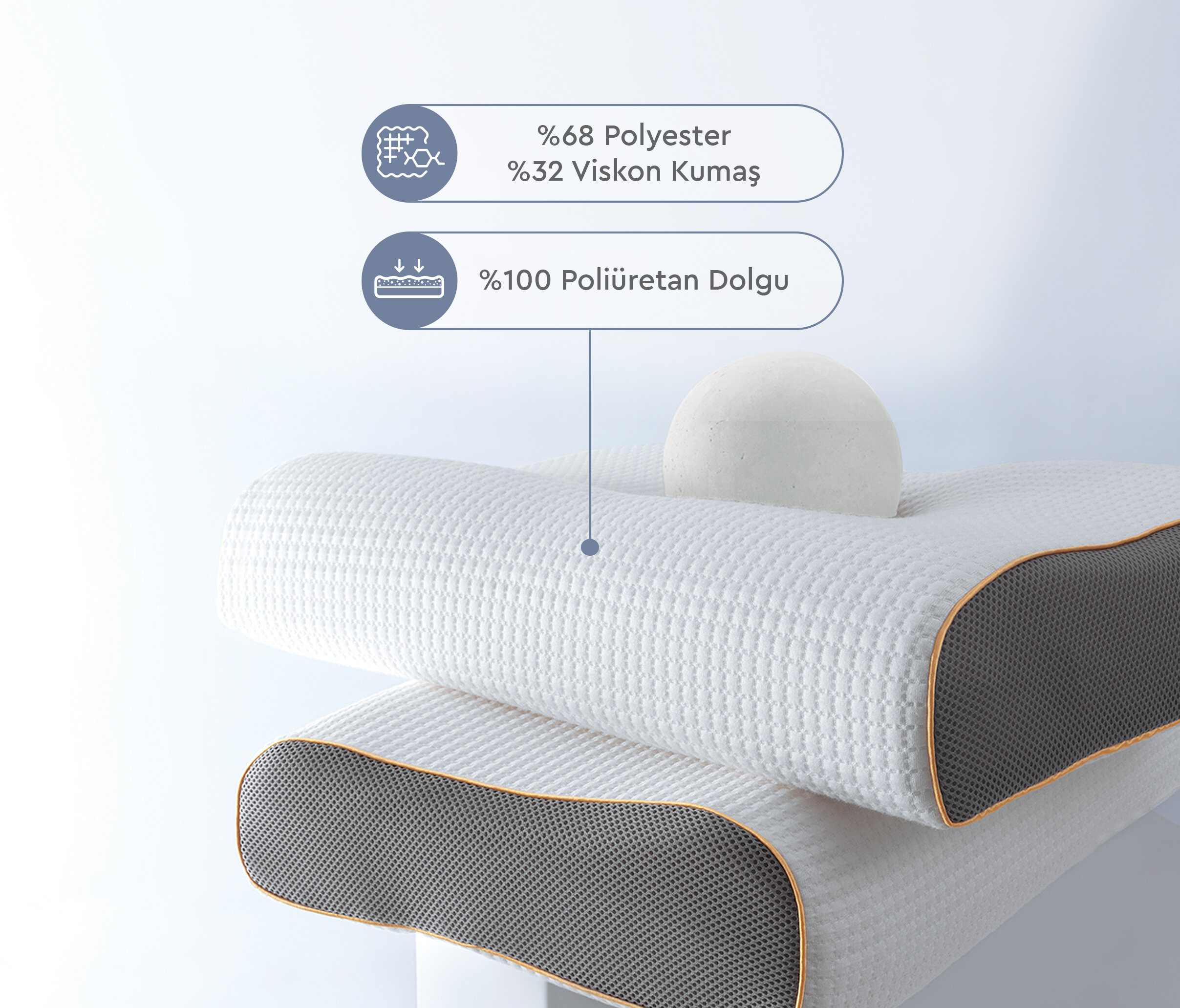 Visco Therapy Neck Pillow 40x60 - Image 4