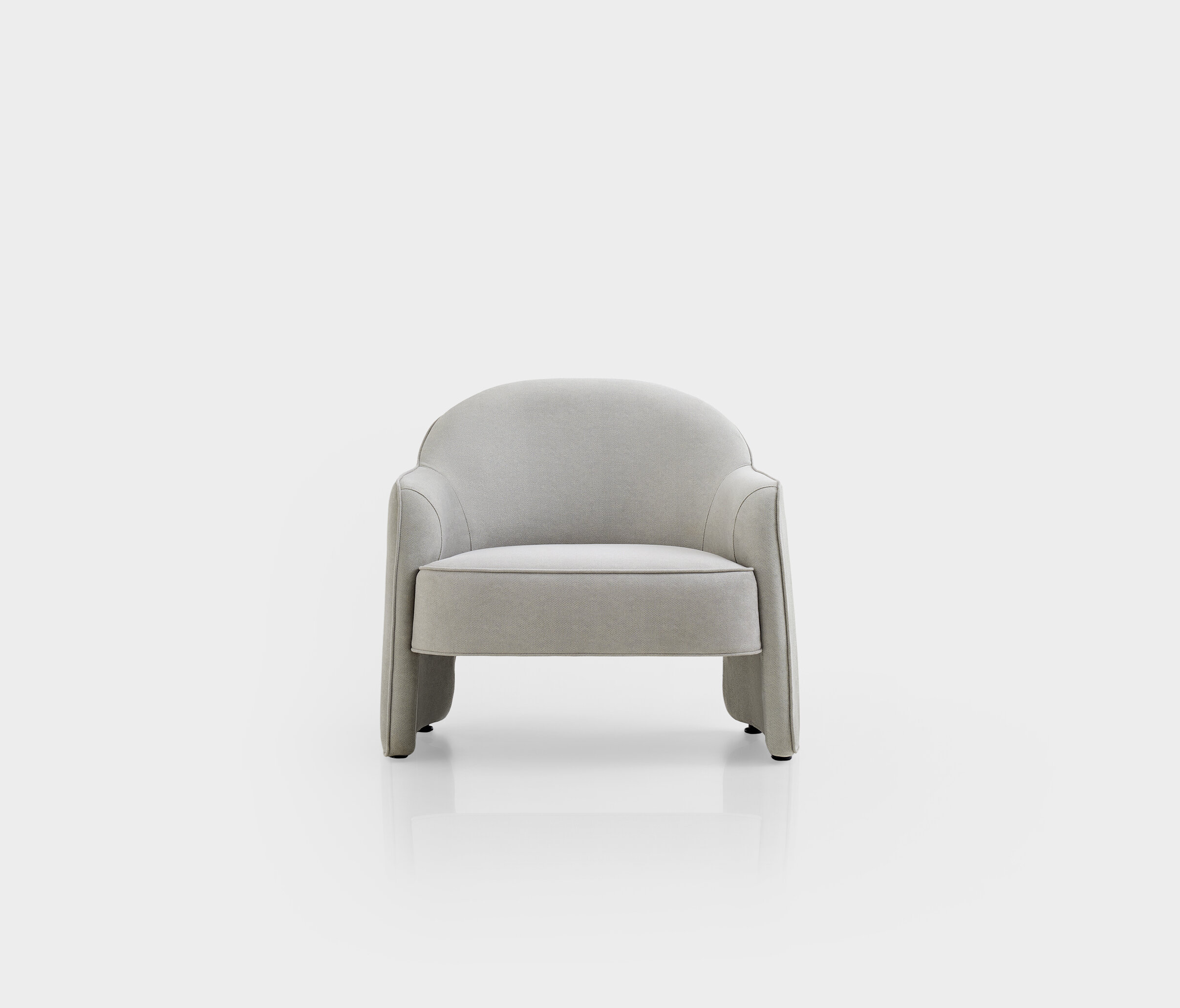 Milo Armchair, Knitted Fabric, 14008 Cream
