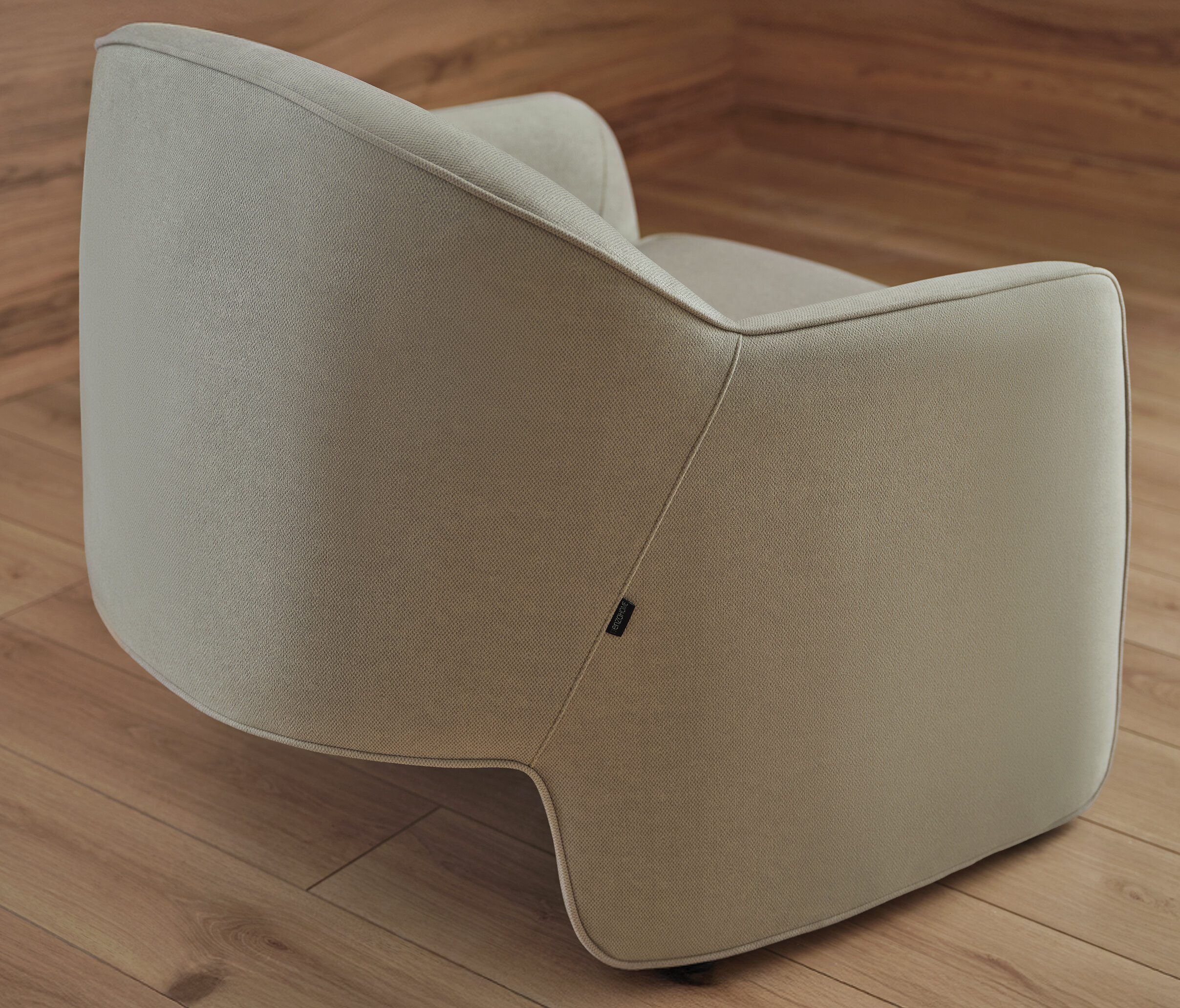Milo Armchair, Knitted Fabric, 14008 Cream - Image 5