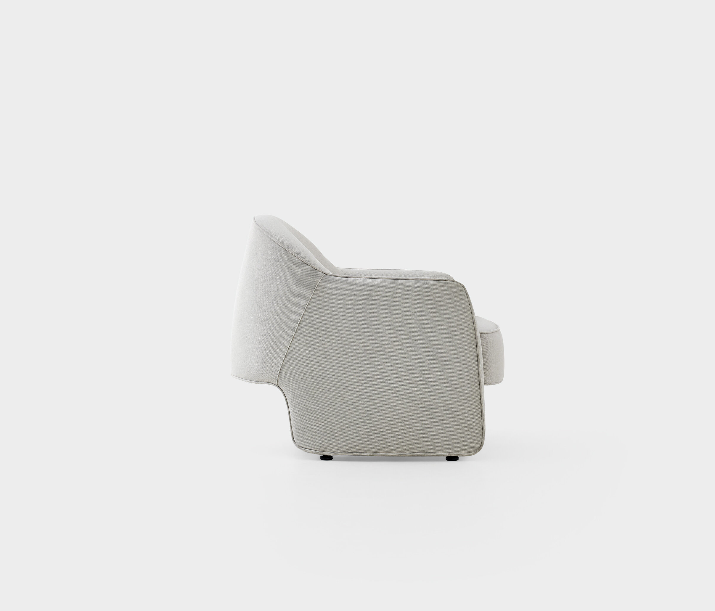 Milo Armchair, Knitted Fabric, 14008 Cream - Image 6