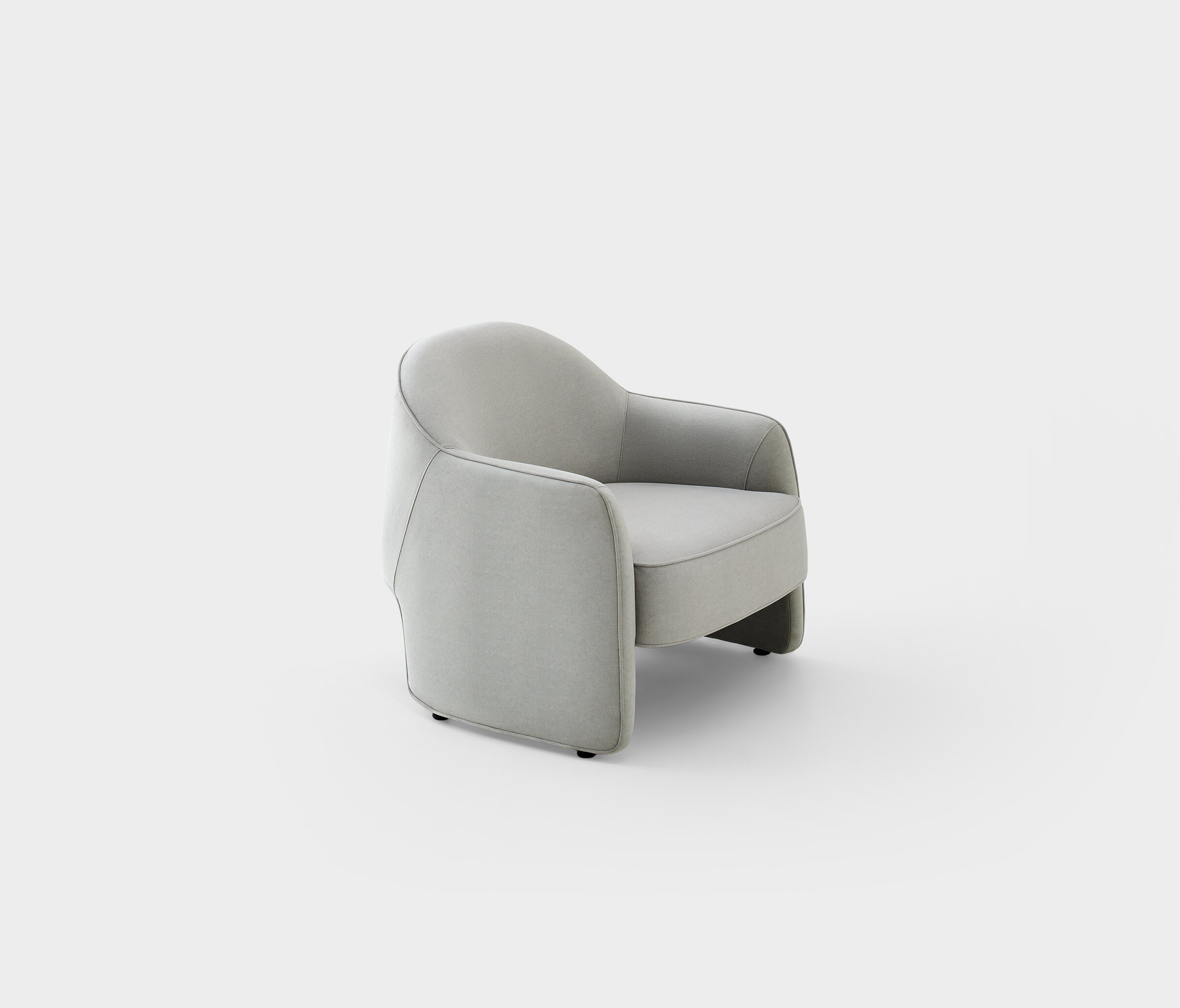 Milo Armchair, Knitted Fabric, 14008 Cream - Image 7