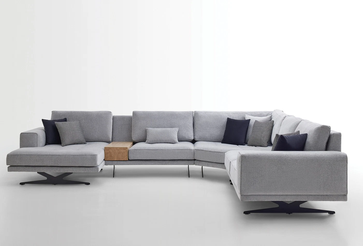 Bold Corner Sofa Set, Chenille, 50201 Grey - Image 10