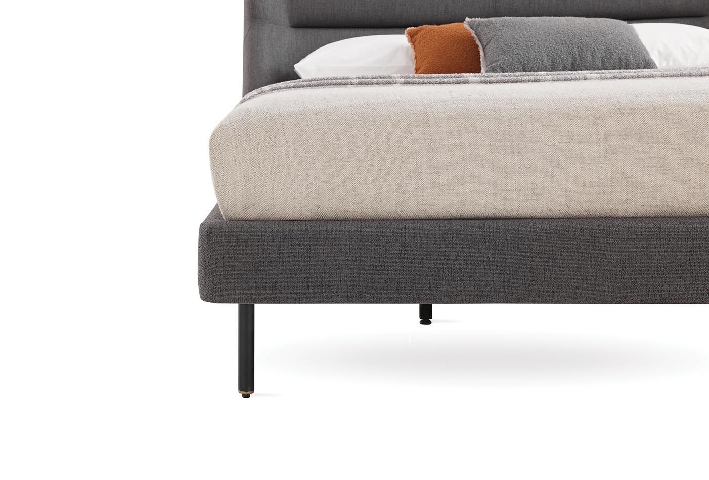 Parma Bed with Headboard, (180x200 cm), 14210 Anthracite - Image 5