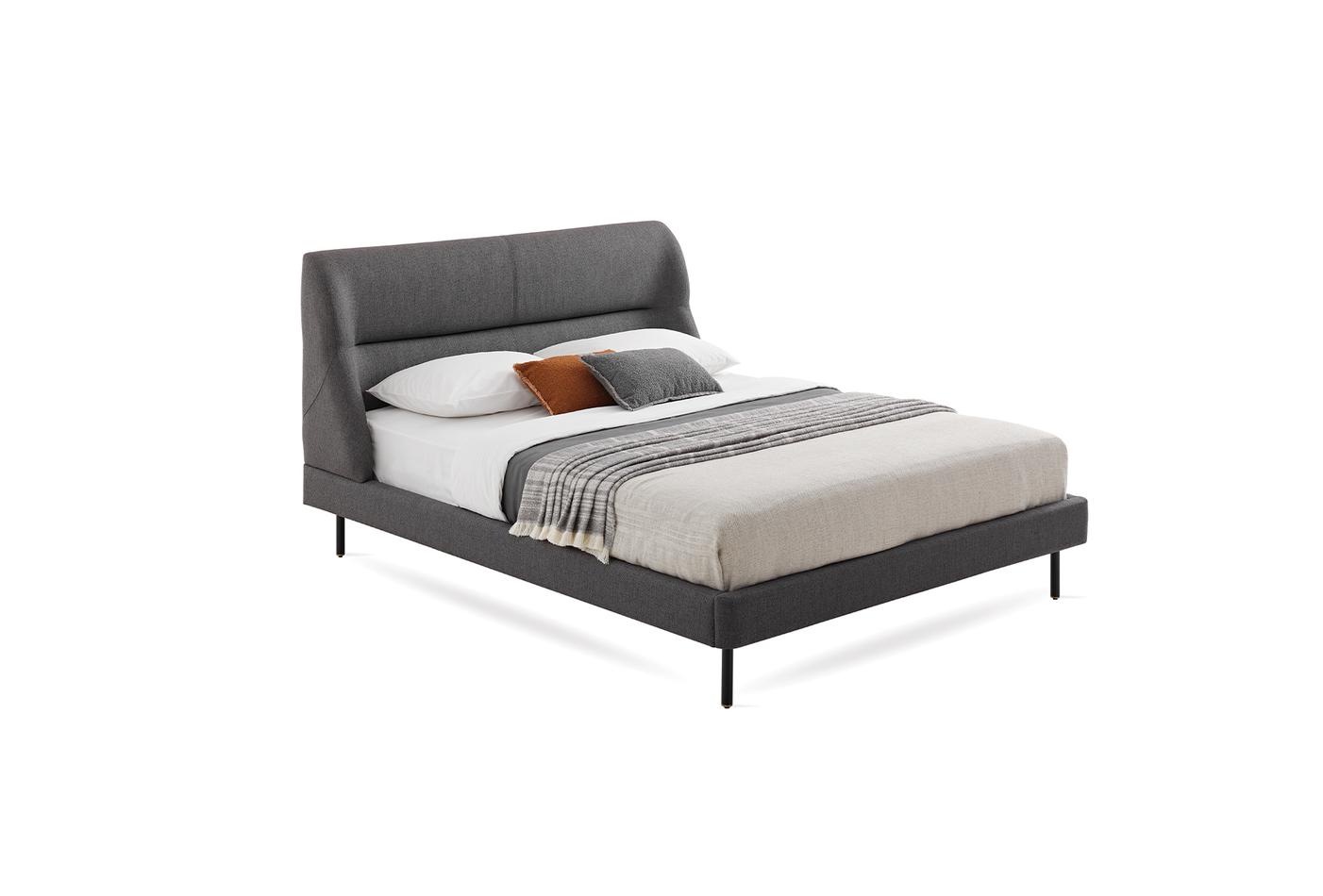 Parma Bed with Headboard, (180x200 cm), 14210 Anthracite - Image 8