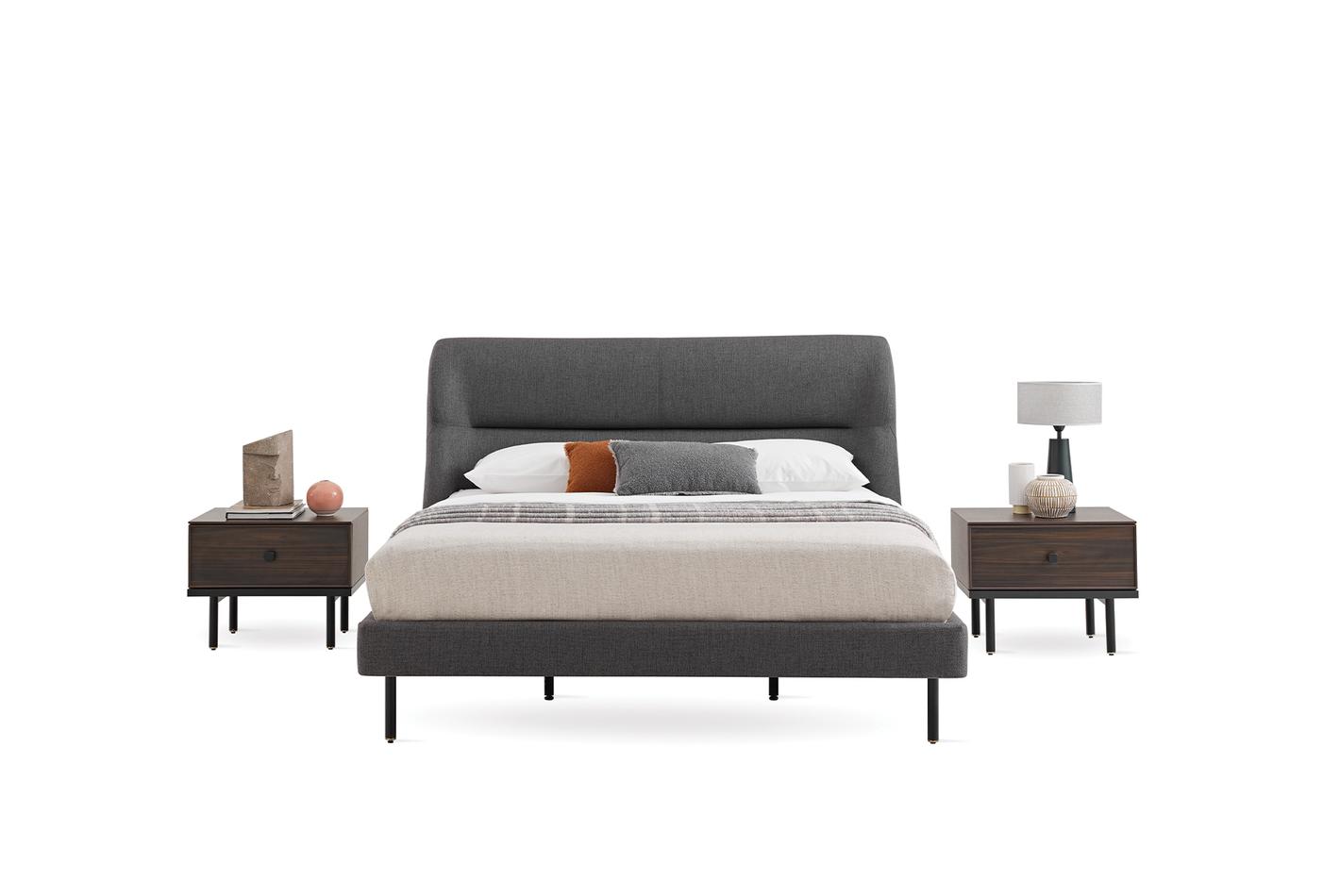 Parma Bed with Headboard, (180x200 cm), 14210 Anthracite - Image 7