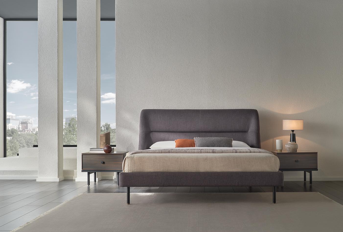 Parma Bed with Headboard, (180x200 cm), 14210 Anthracite - Image 4