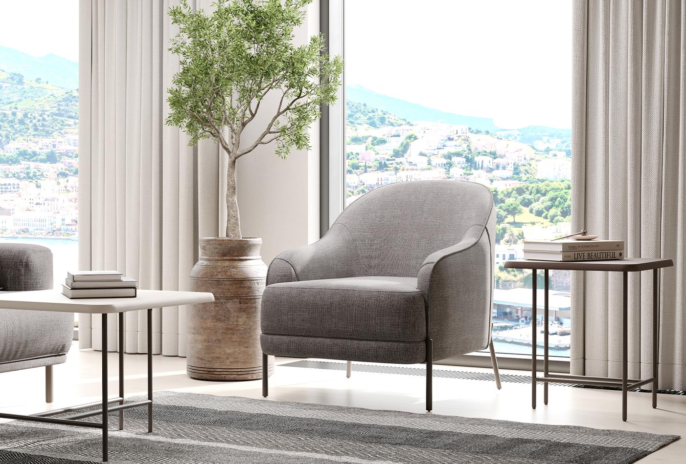 VARENA ARMCHAIR GK:55902 TAUPE AR:233 - Image 2