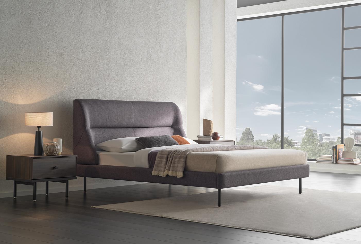 Parma Bed with Headboard, (180x200 cm), 14210 Anthracite - Image 6
