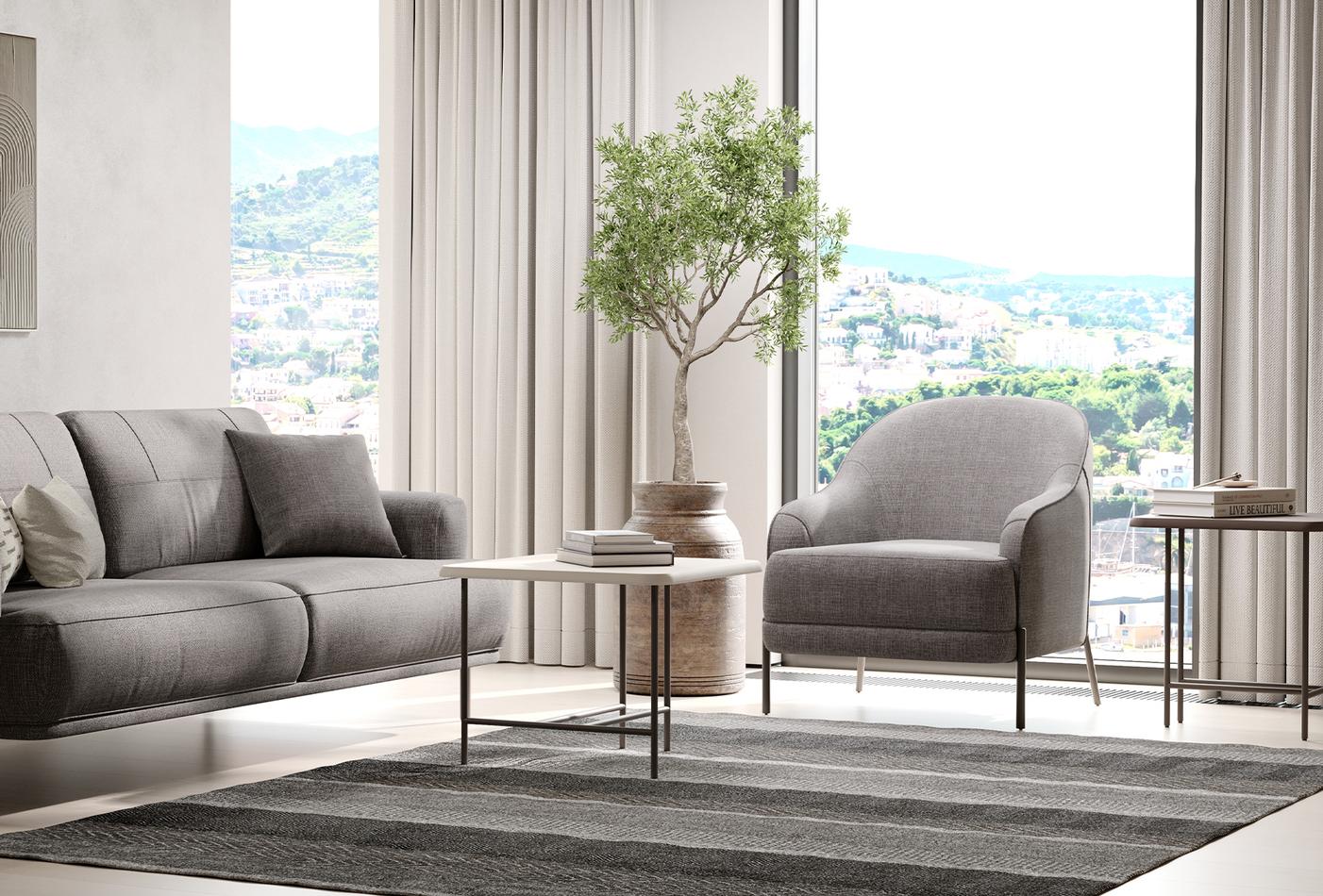 VARENA ARMCHAIR GK:55902 TAUPE AR:233 - Image 4