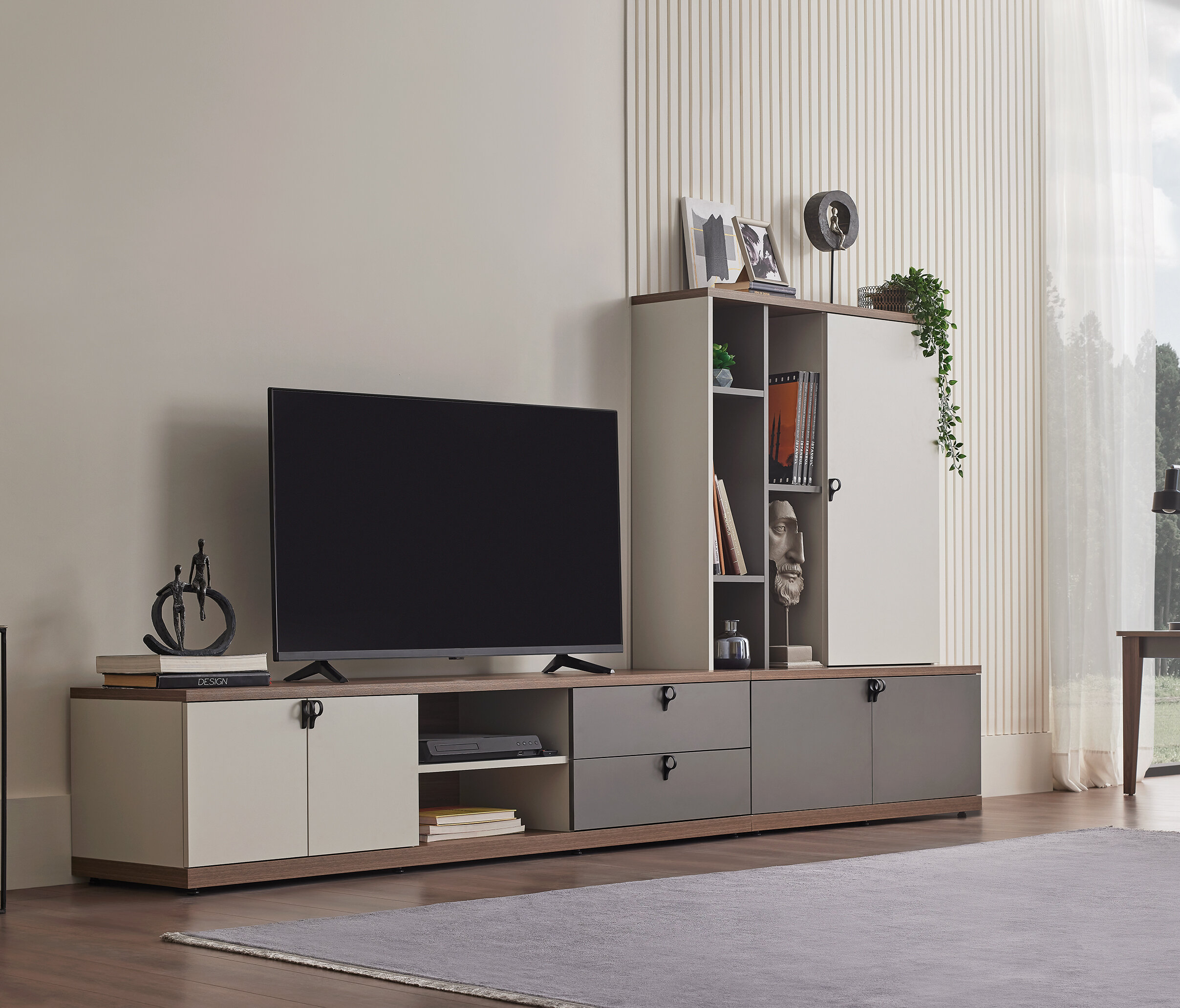 Cordell TV Bench Bookshelf Module 100 cm - Image 2