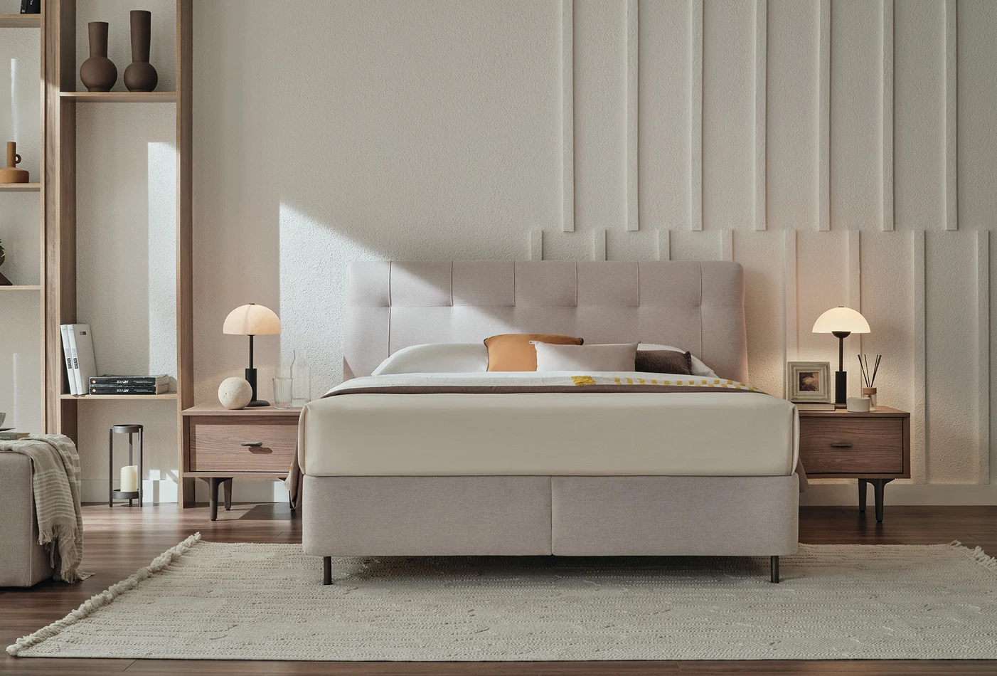 Paloma Bed Base with Headboard - Image 3
