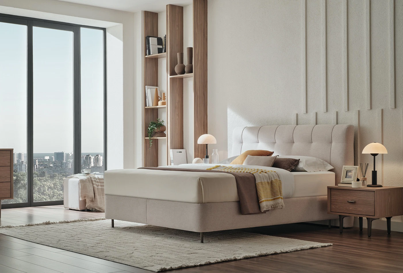 Paloma Bed Base with Headboard - Image 6