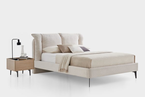 Terra Velvet Textured King Size Bed